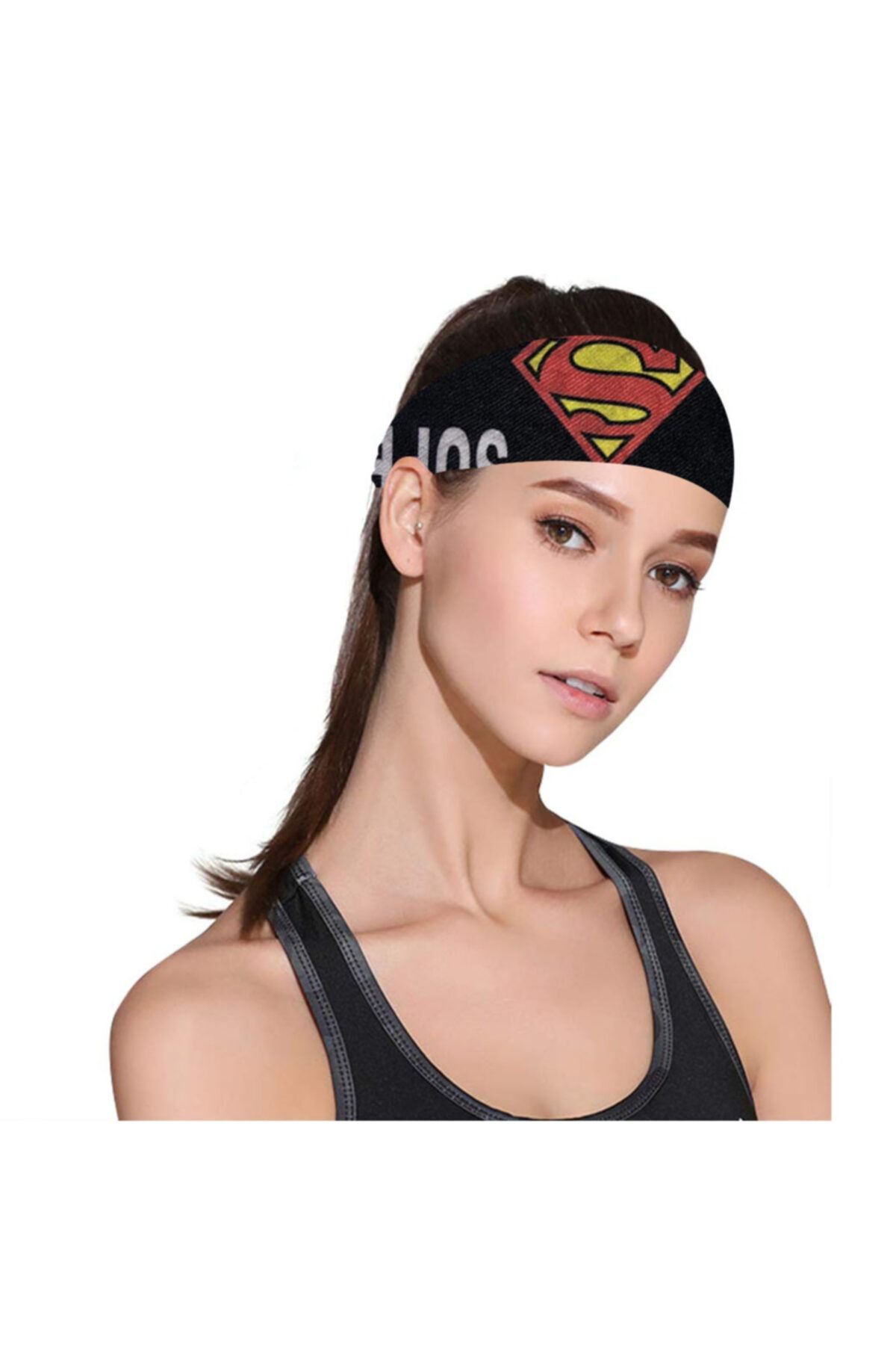 Knmaster Superman Kadın Boyunluk Saç Bandı Fular Bandana Bone Taç Toka