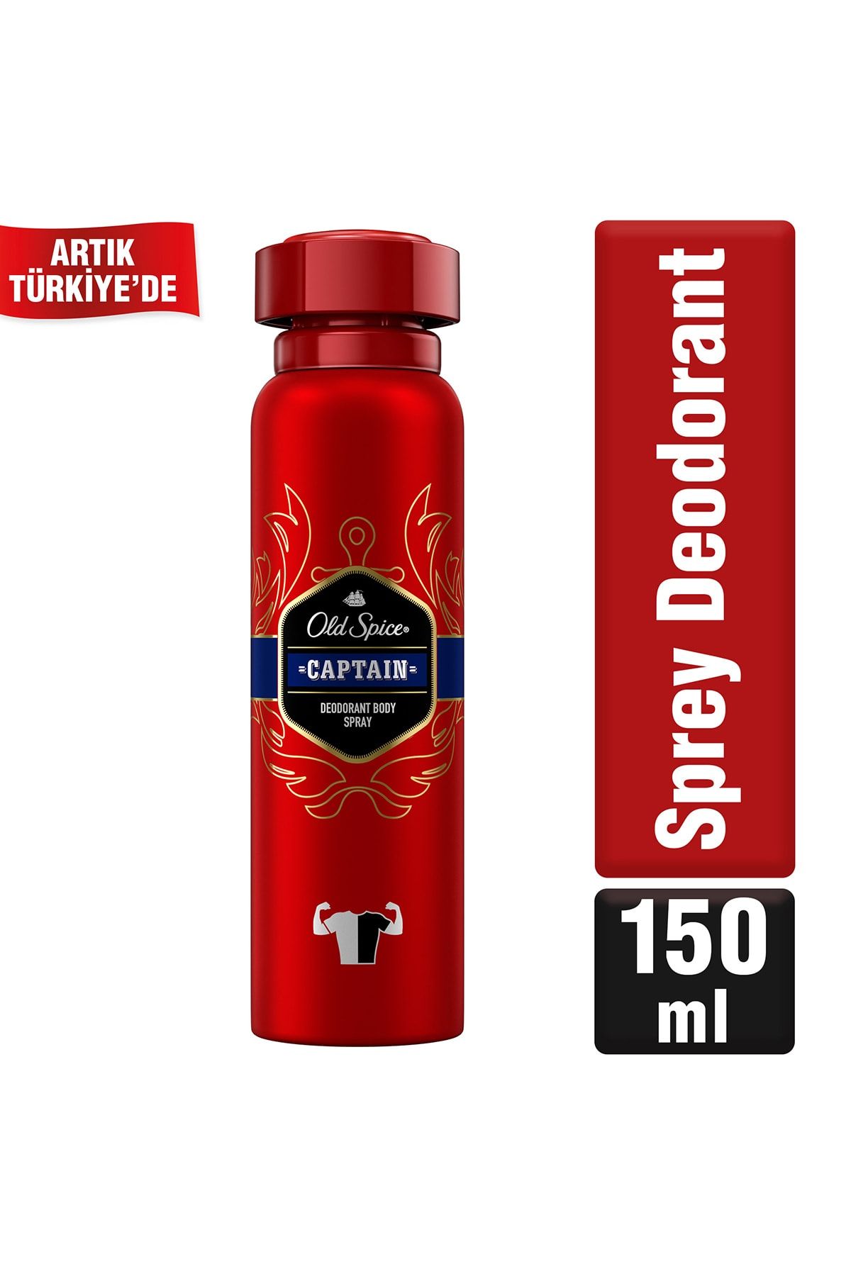 Old Spice Sprey Deodorant 150 ml Captain