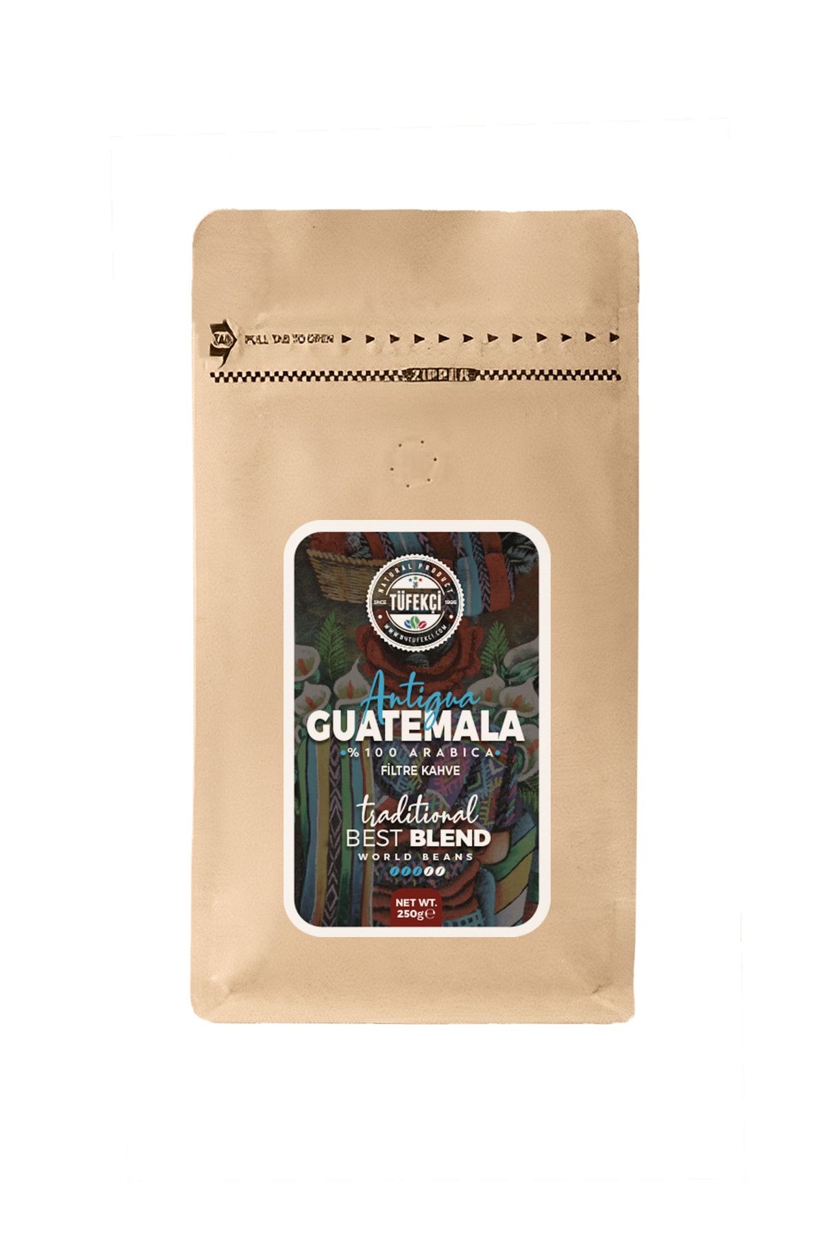 By Tüfekçi Guatemala Filtre Kahve 250 Gr (french Press Ve Filtre Kahve Makinesi Uygun Öğütülmüş)