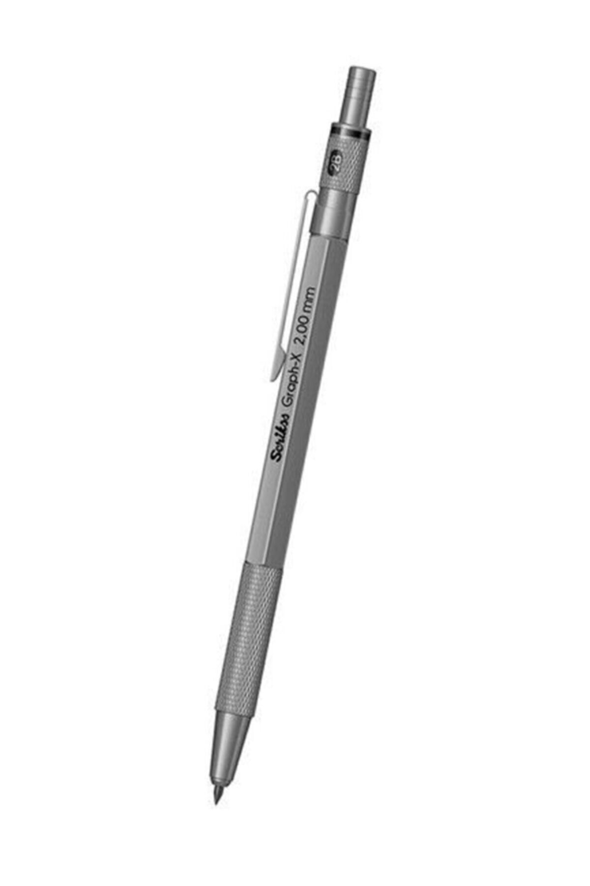 Scrikss Scrıkss Graph X Versatil Mekanik Kurşun Kalem 2mm Uç - Kurşun Gri