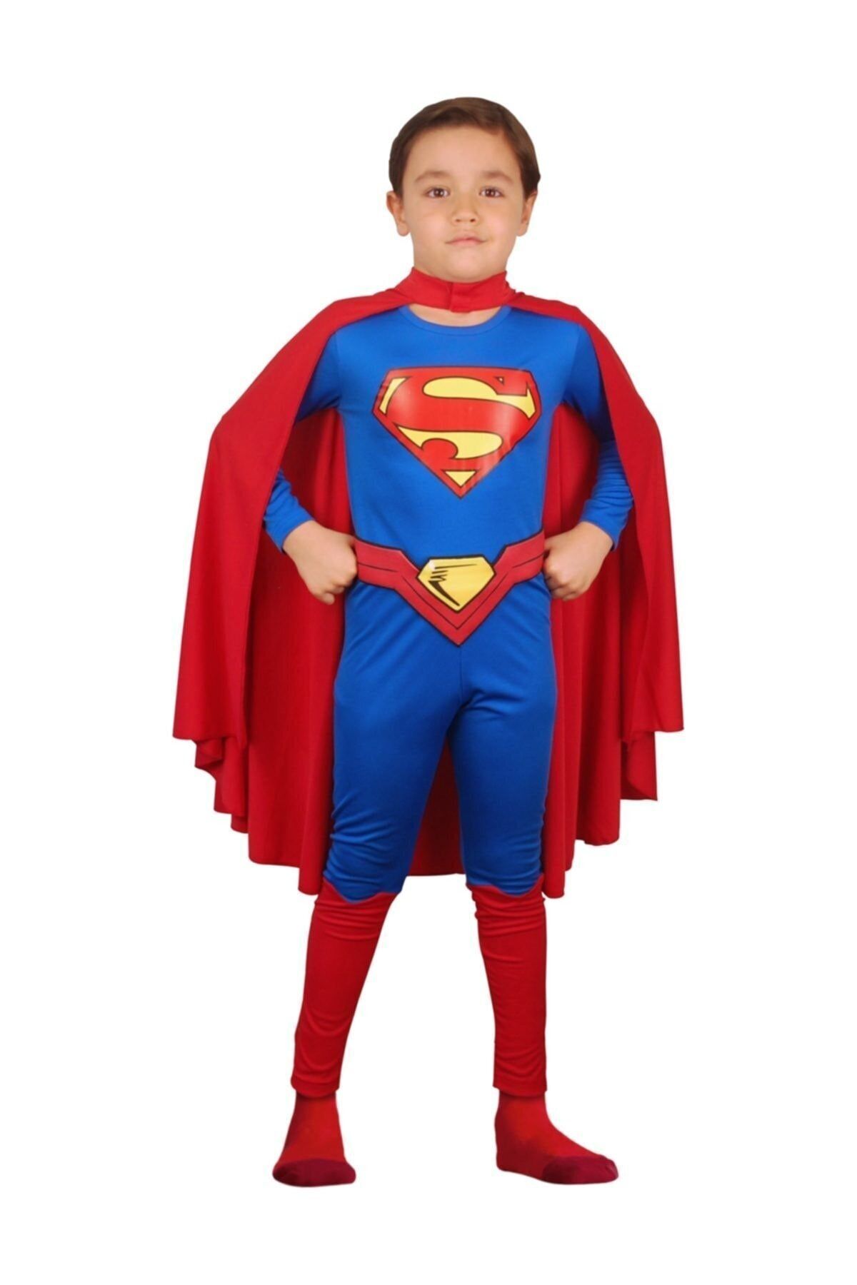 Liyavera Disney Orjinal Lisanslı Superman Kostümü - Süpermen Kostümü Çocuk Kıyafeti