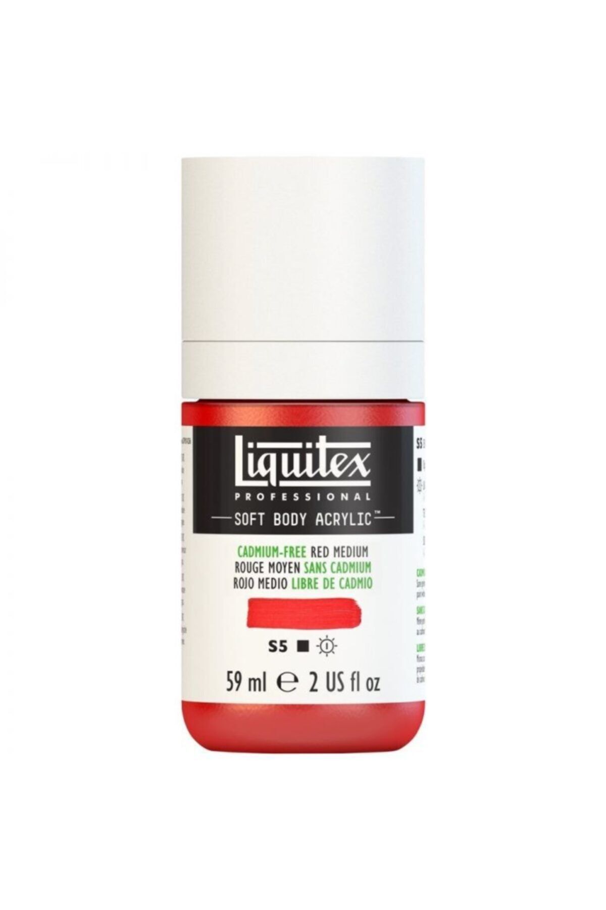 Liquitex : Professional Soft Body : Akrilik Boya : 59 Ml : Cadmium-free Red Medium 894 S5