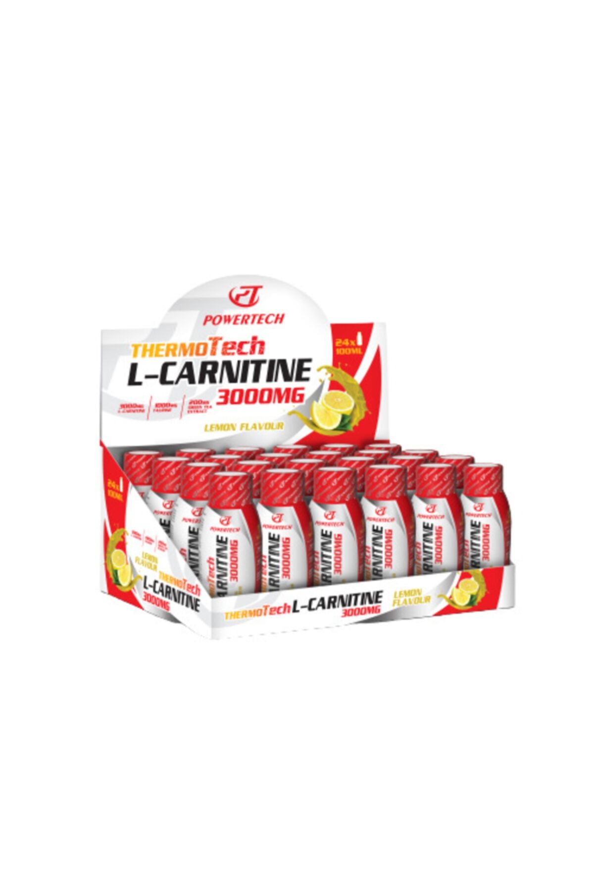 POWERTECH Thermotech L-carnitine 3000mg 24x100 Ml Limon Aromalı L-karnitin