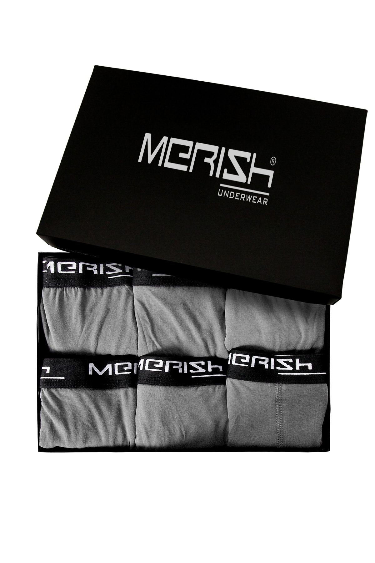 Merish Underwear Erkek 6'lı Premium Likralı Boxer ( Kutulu Ürün )