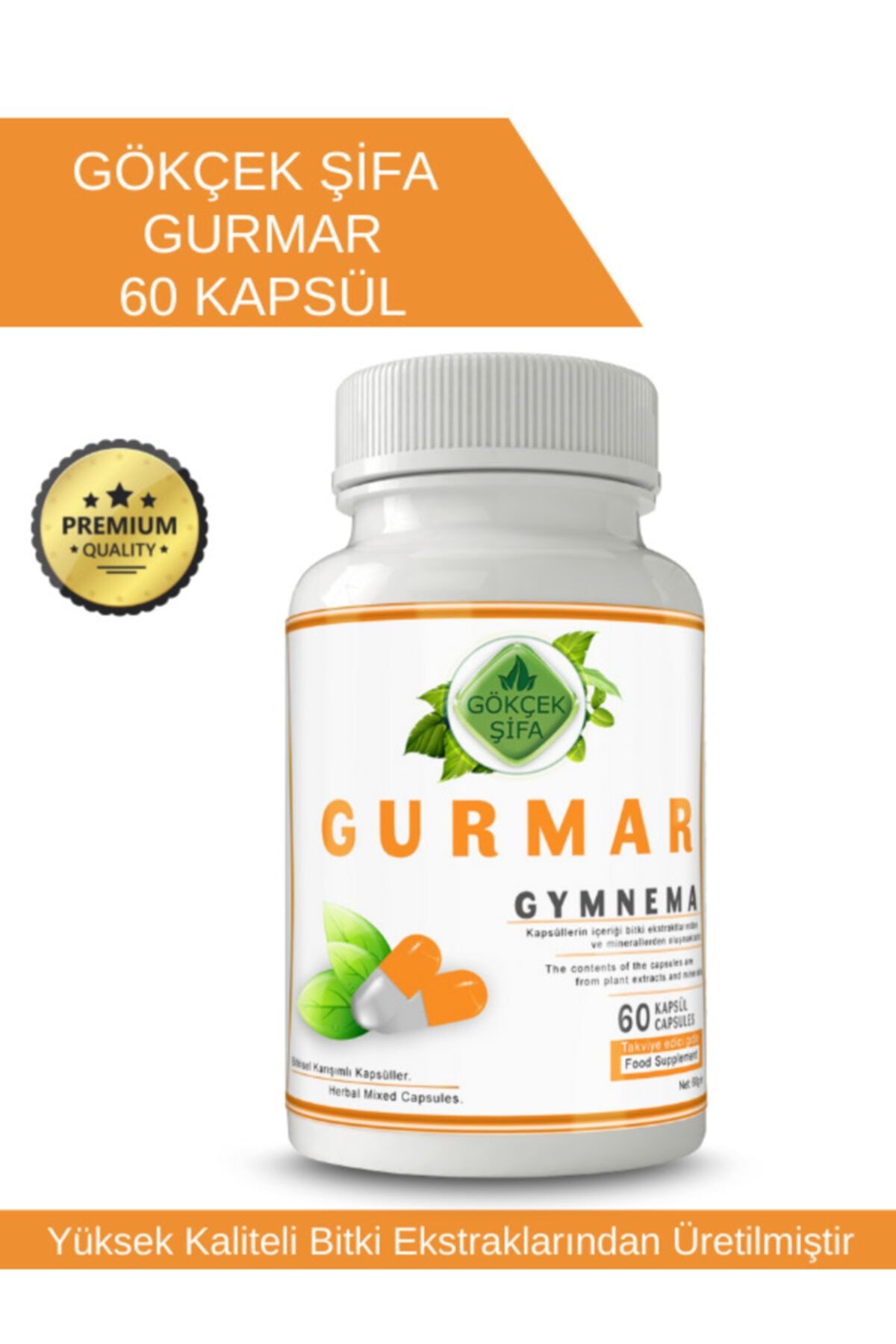 Gökçek Şifa Gurmar Kapsül - 60 Kapsül X 1000mg