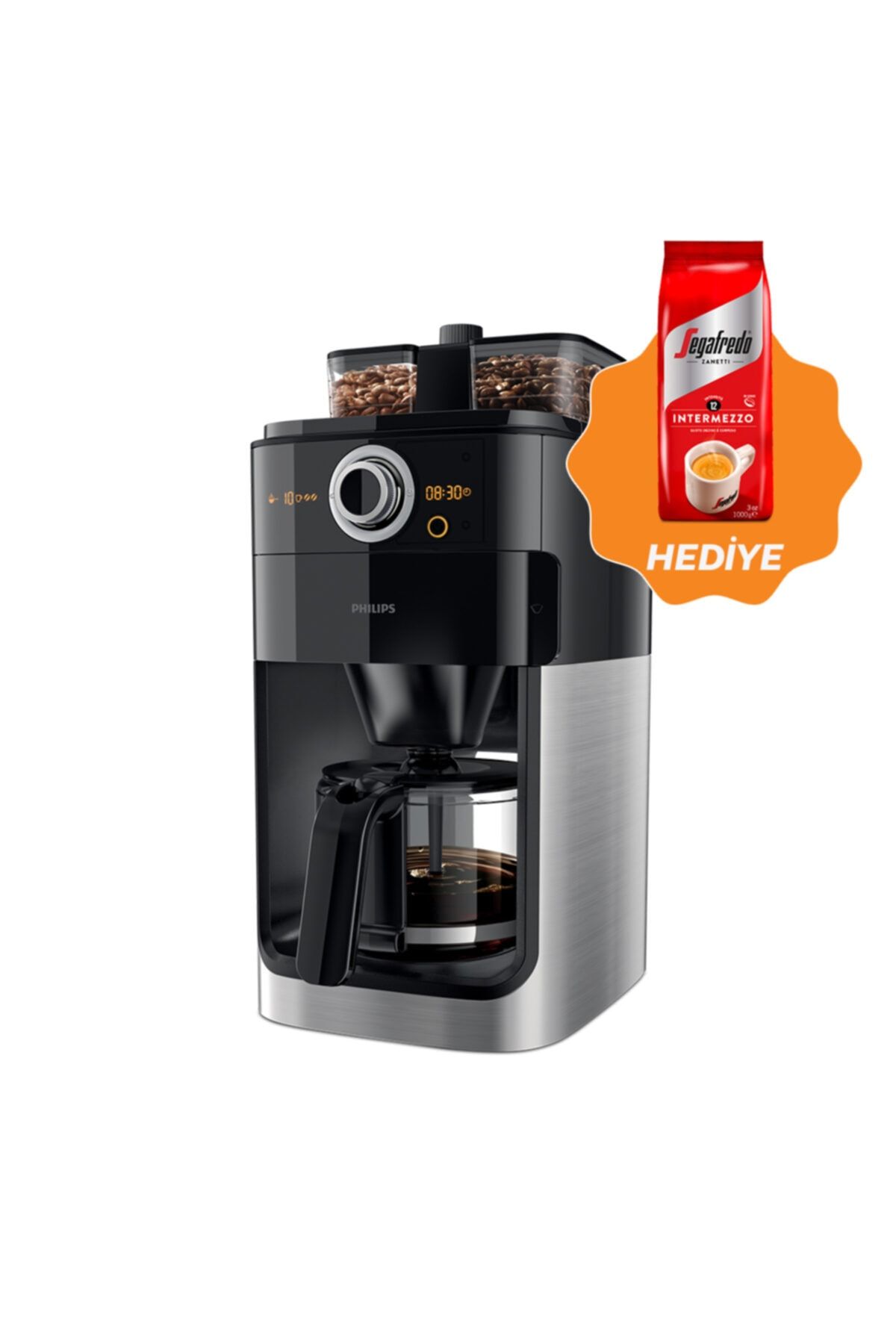 Philips Hd7769/00 Öğütücülü Filtre Kahve Makinesi - Kahve Hediyeli