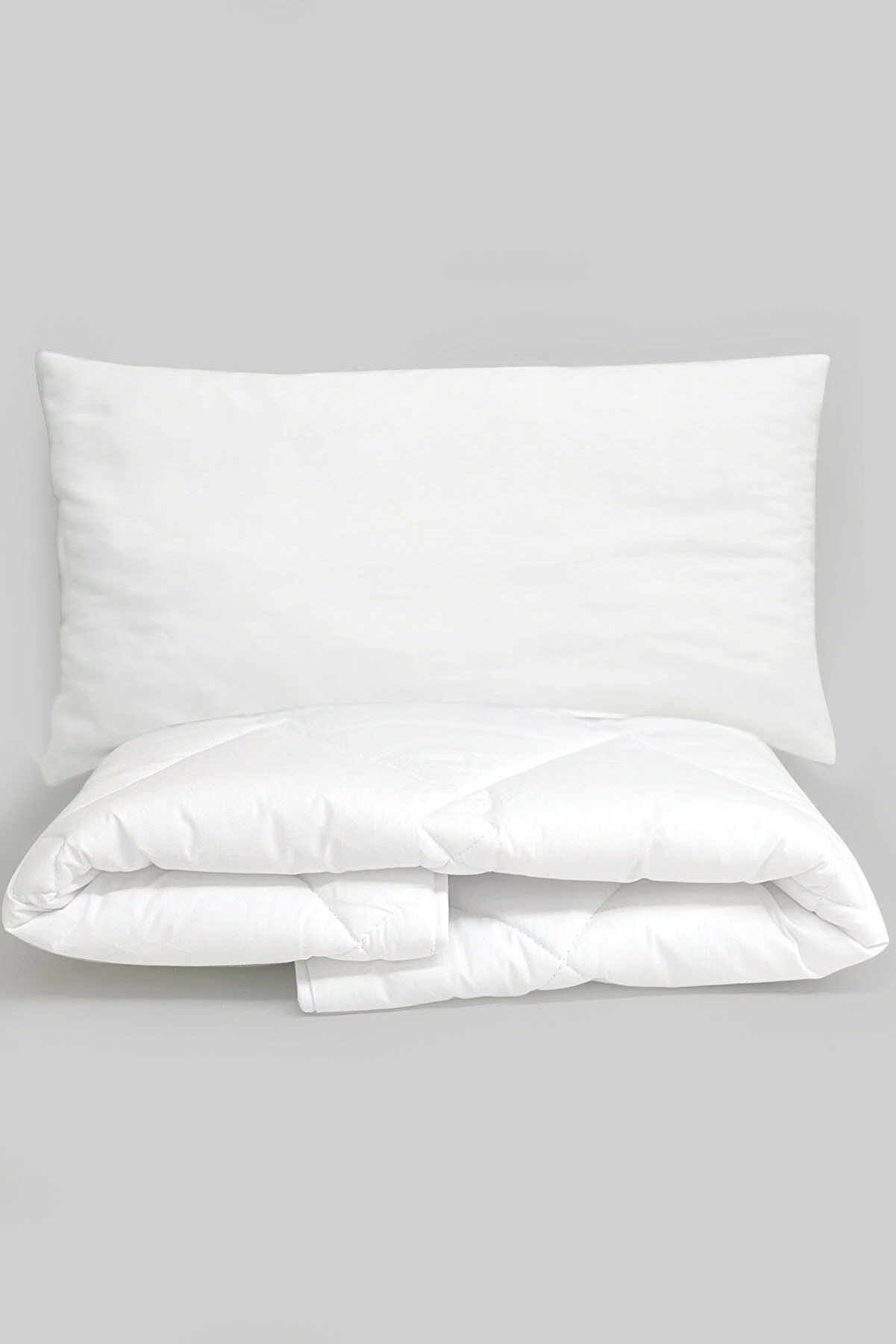 Tuğba Kuğu Anne Yanı Beşik Uyku Seti - Yorgan (55x95) - Yastık (25x45)