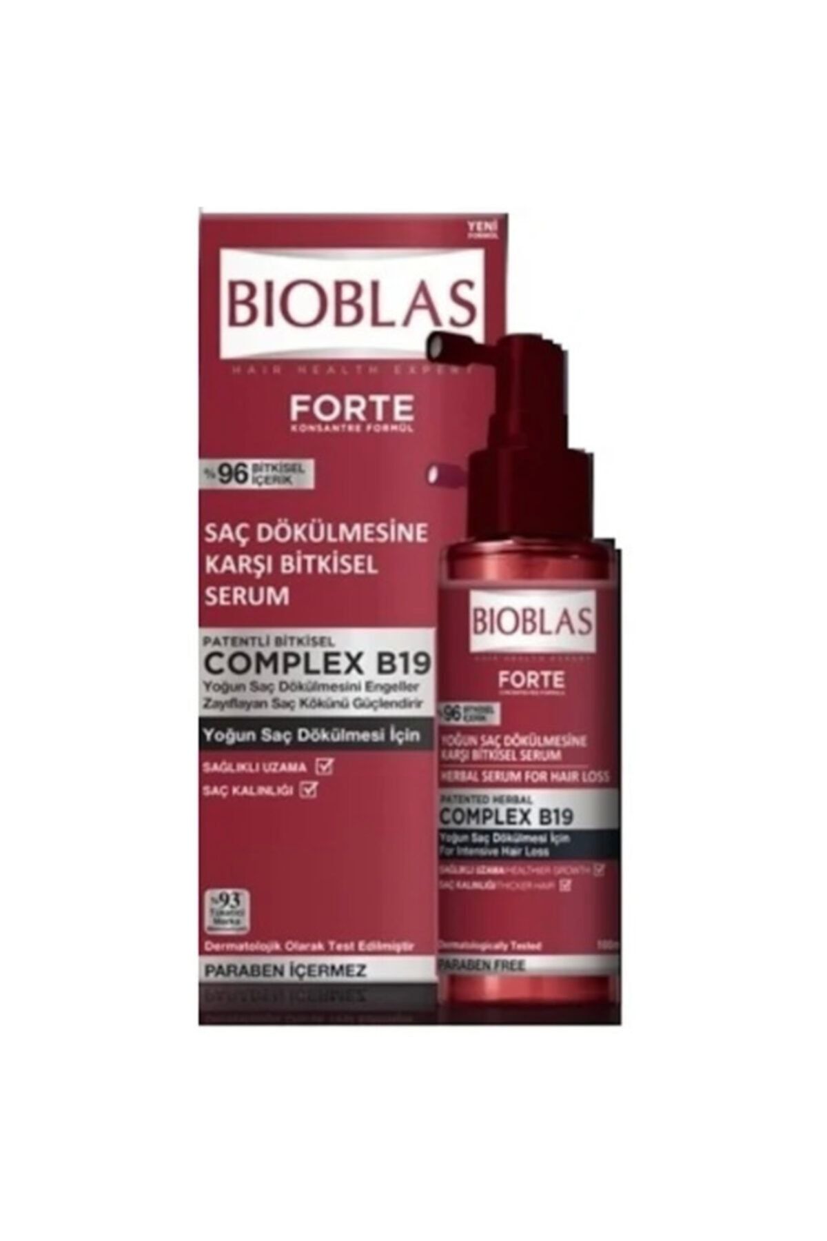 Bioblas Forte Saç Dökülmesine Karşı Bitkisel Serum 100 ml