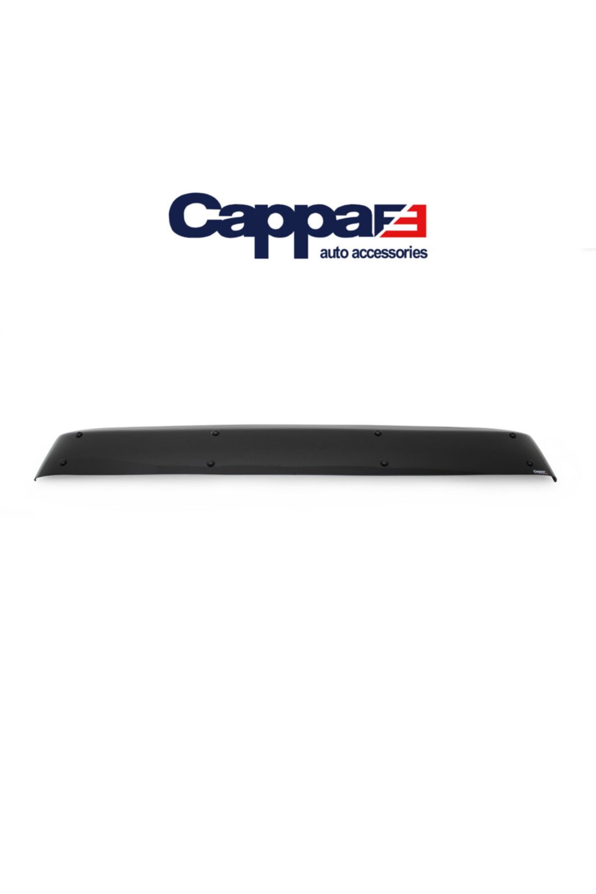 Cappafe Ford Transit Ön Cam Güneşliği Siperlik Vizör Şapka Terek Akrilik (ABS) Piano Black 2014-2018