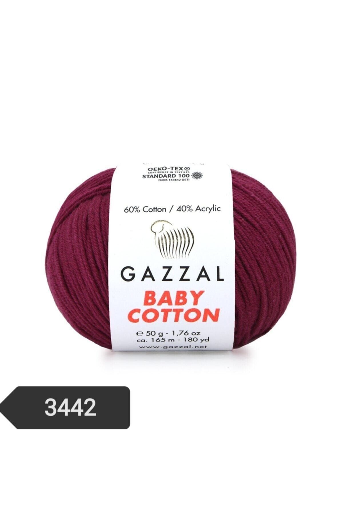 Gazzal Baby Cotton Amigurumi Ipi 50 Gr El Örgü Ipi Punch Ipi 3442 Pamuk+akrilik