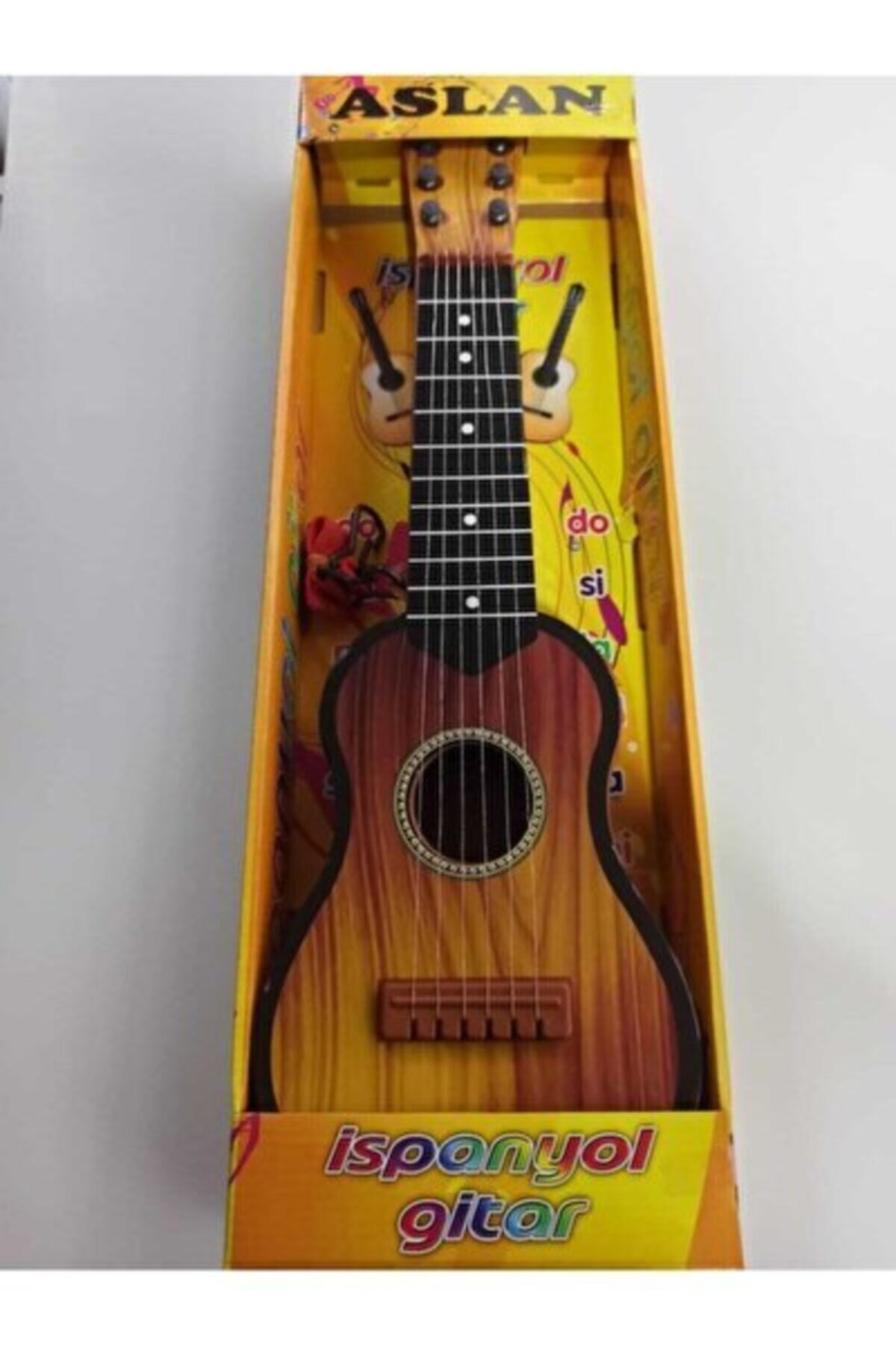 Genel Markalar Toys 50 Cm Askılı Telli Oyuncak Gitar ( Poşet Ambalajlı) Gerçek Telli Gitar