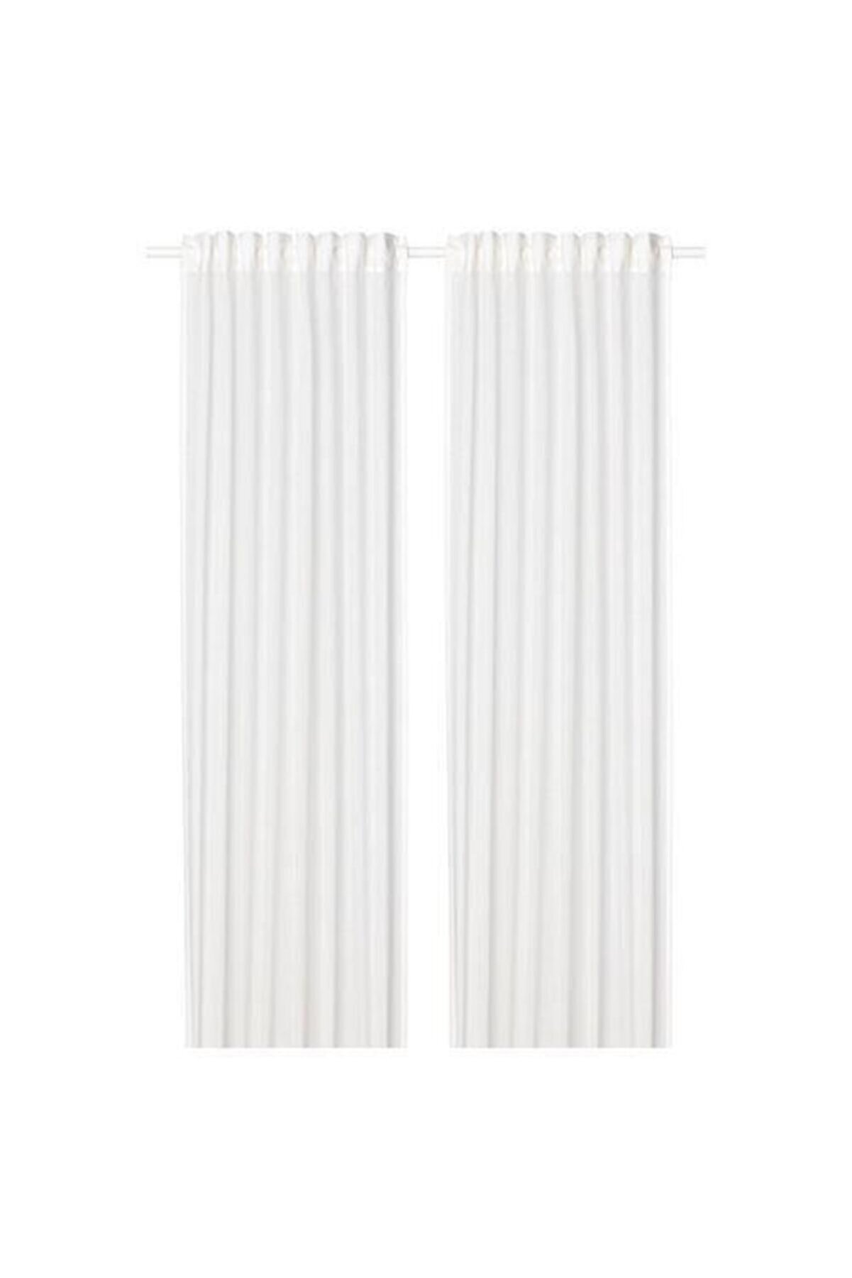 IKEA Sılverlönn Tül Perde/2 Kanat, Beyaz