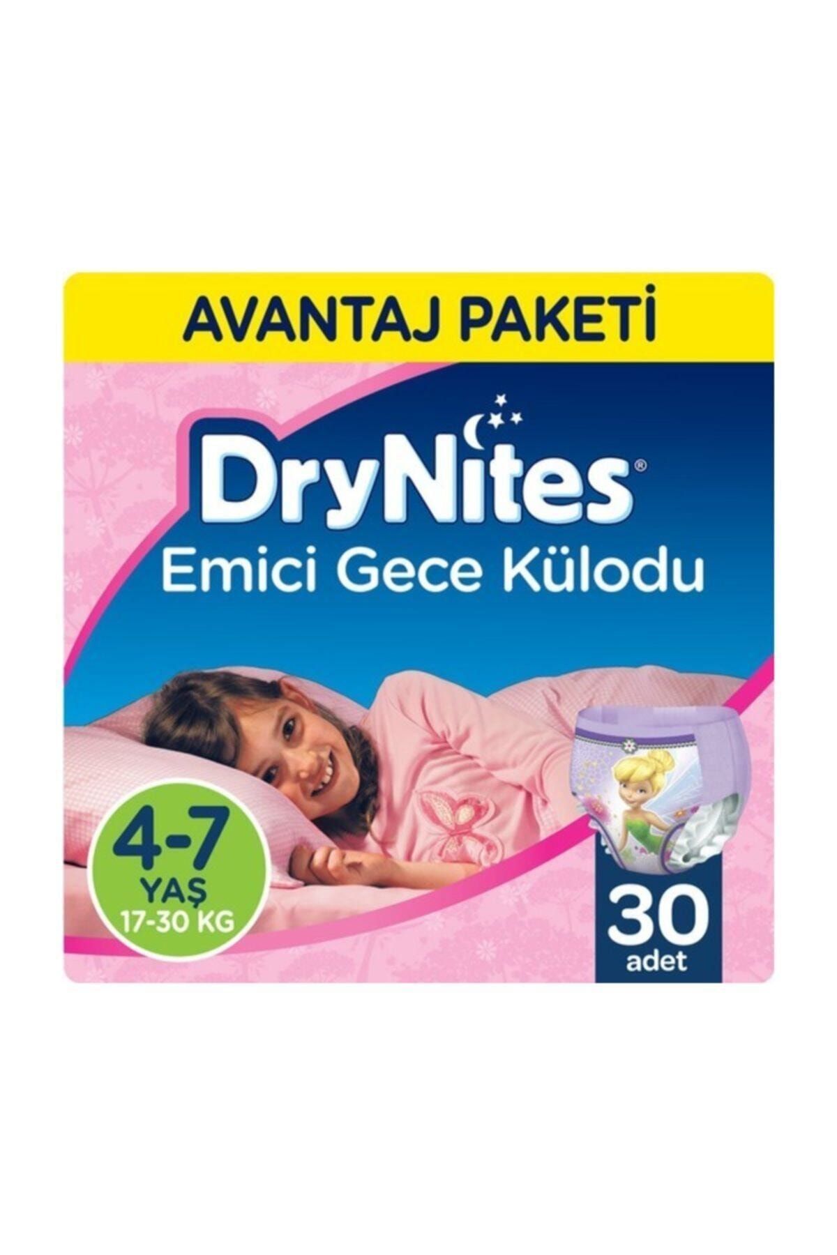 DryNites Kız Emici Gece Külodu 4-7 Yaş 30 Adet