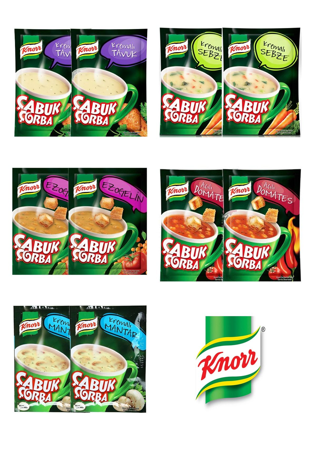Knorr Çabuk Çorba Ofis Paketi 10 Adet