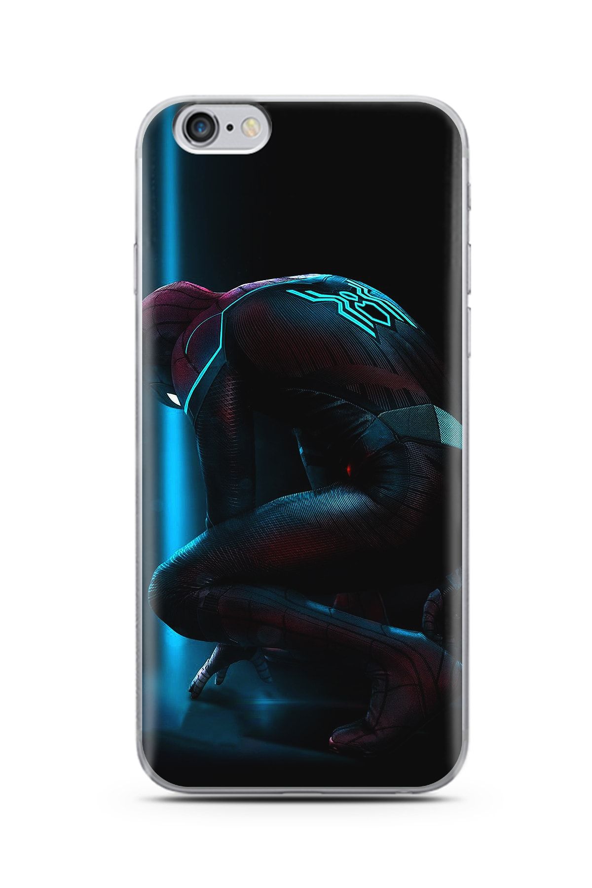 Spoyi Örümcek Adam Tasarım Süper Şeffaf Silikon Telefon Kılıfı Iphone 6s Plus