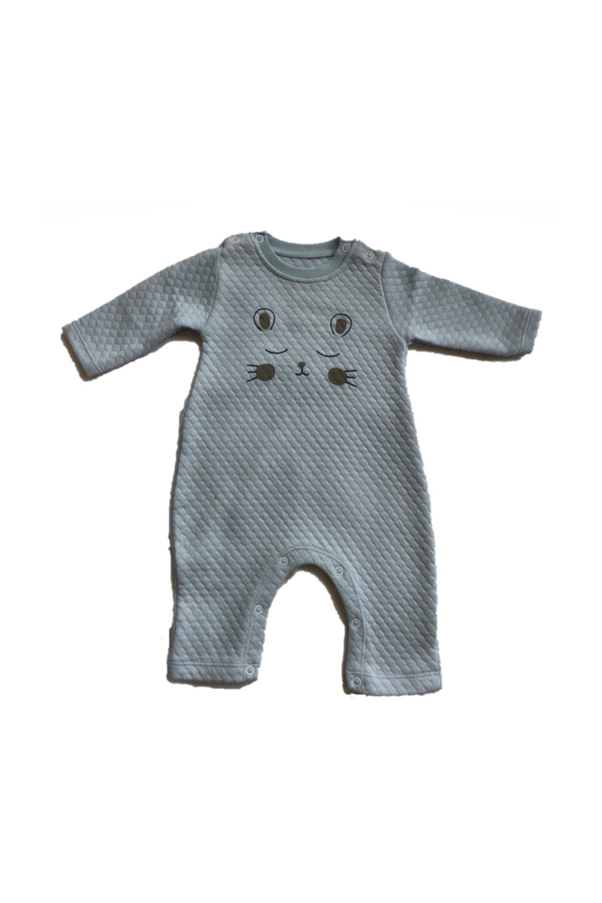 Veo Baby 13847veo Unisex Mavi Uzun Kollu Tulum