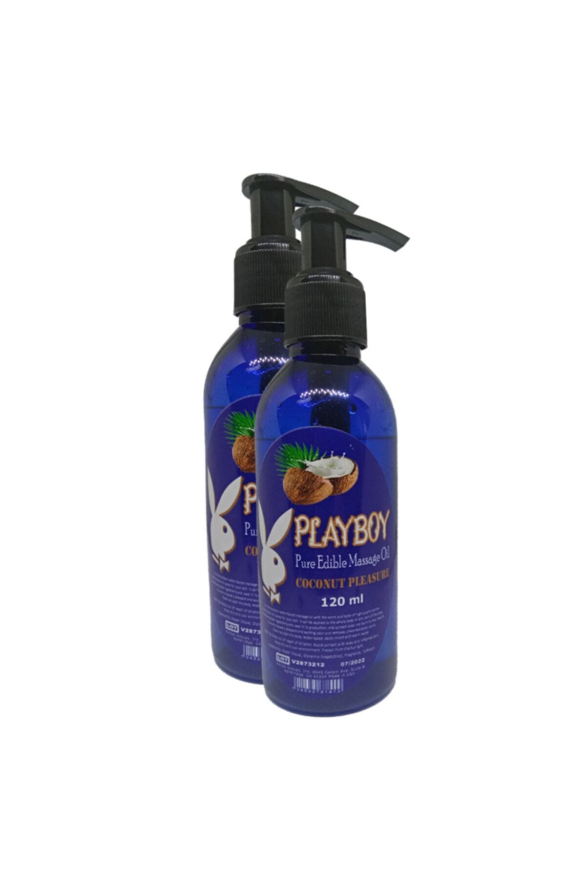 Playboy Pure Edible Massage Oil 120ml Hindistancevizi Aromalı Masaj Yağı 2 Adet