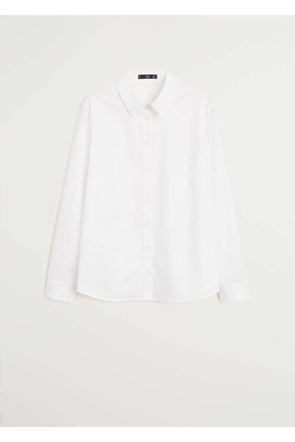 MANGO Kadın Kırık Beyaz Pamuklu Gömlek 67074402