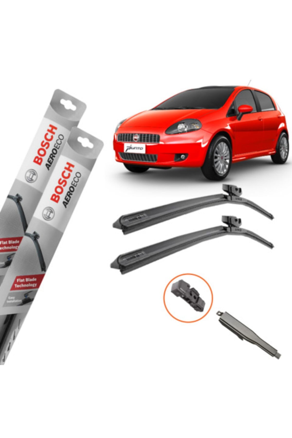 Bosch Fiat Punto Muz Silecek Takımı Ön Aeroeco 2012-2020