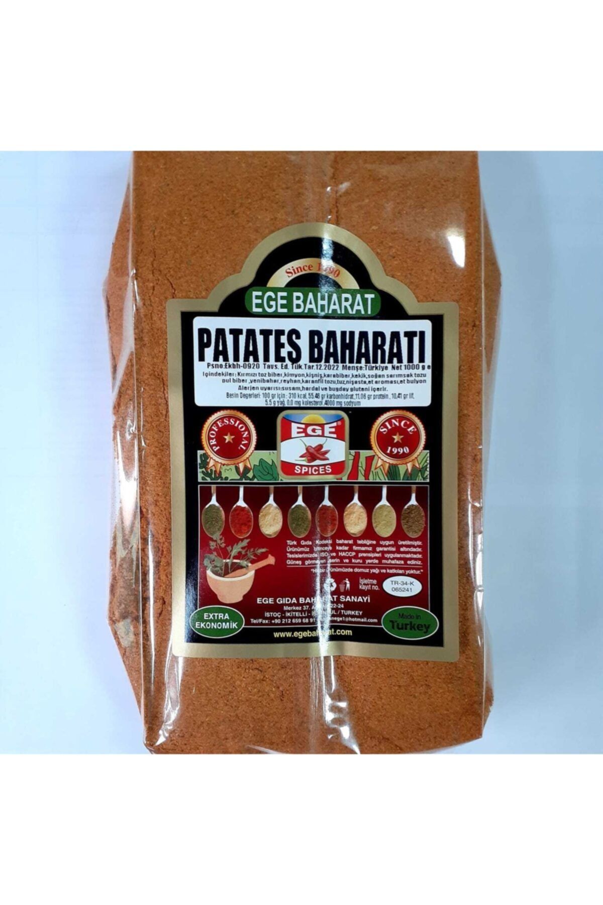 EGE BAHARAT Patates Baharatı 1 Kg