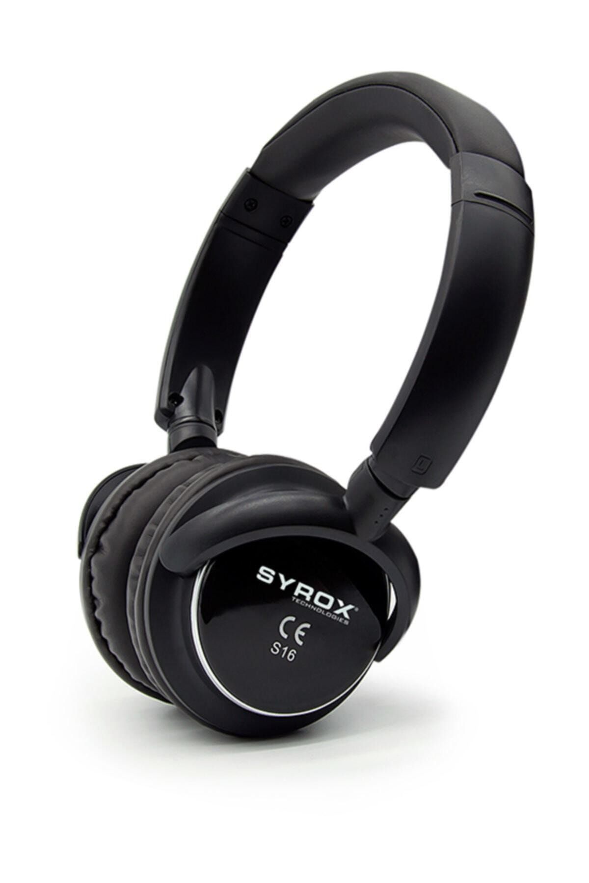 Syrox Siyah J-84 As16 16 Bluetooth 4 Fonksiyonlu Kulak Üstü Kulaklık S16