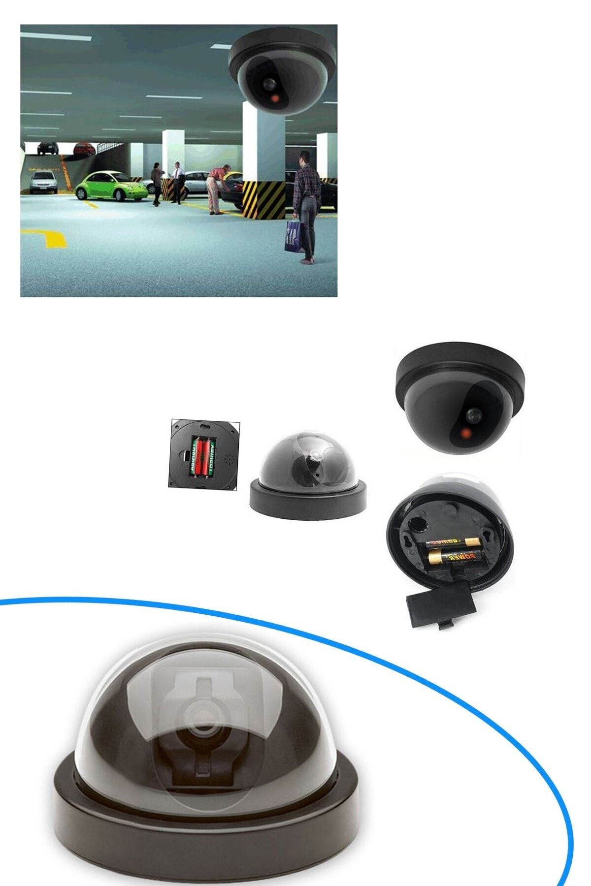 Helen's Home Hareket Sensörlü Caydırıcı Dome Güvenlik Kamerası