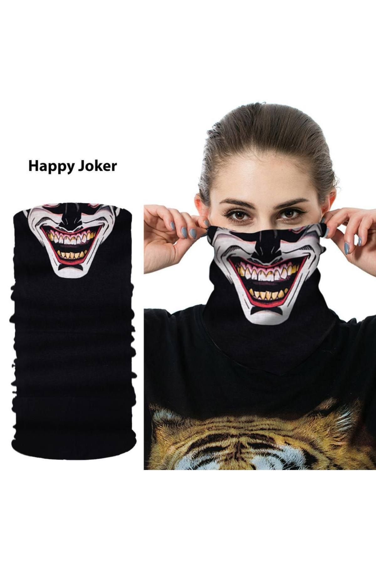 Knmaster Happy Joker Çok Amaçlı Bandana Boyunluk