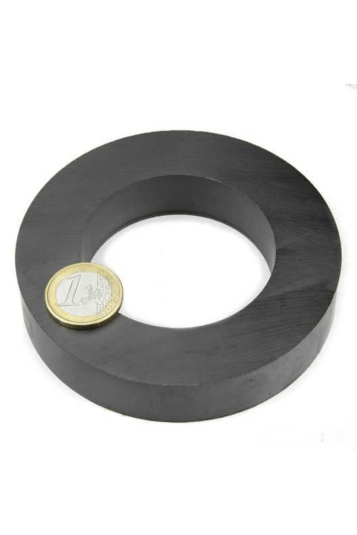 Dünya Magnet 1 Adet 100mm X D60mm X 15mm Ferrite Kömür Halka Mıknatıs Magnet