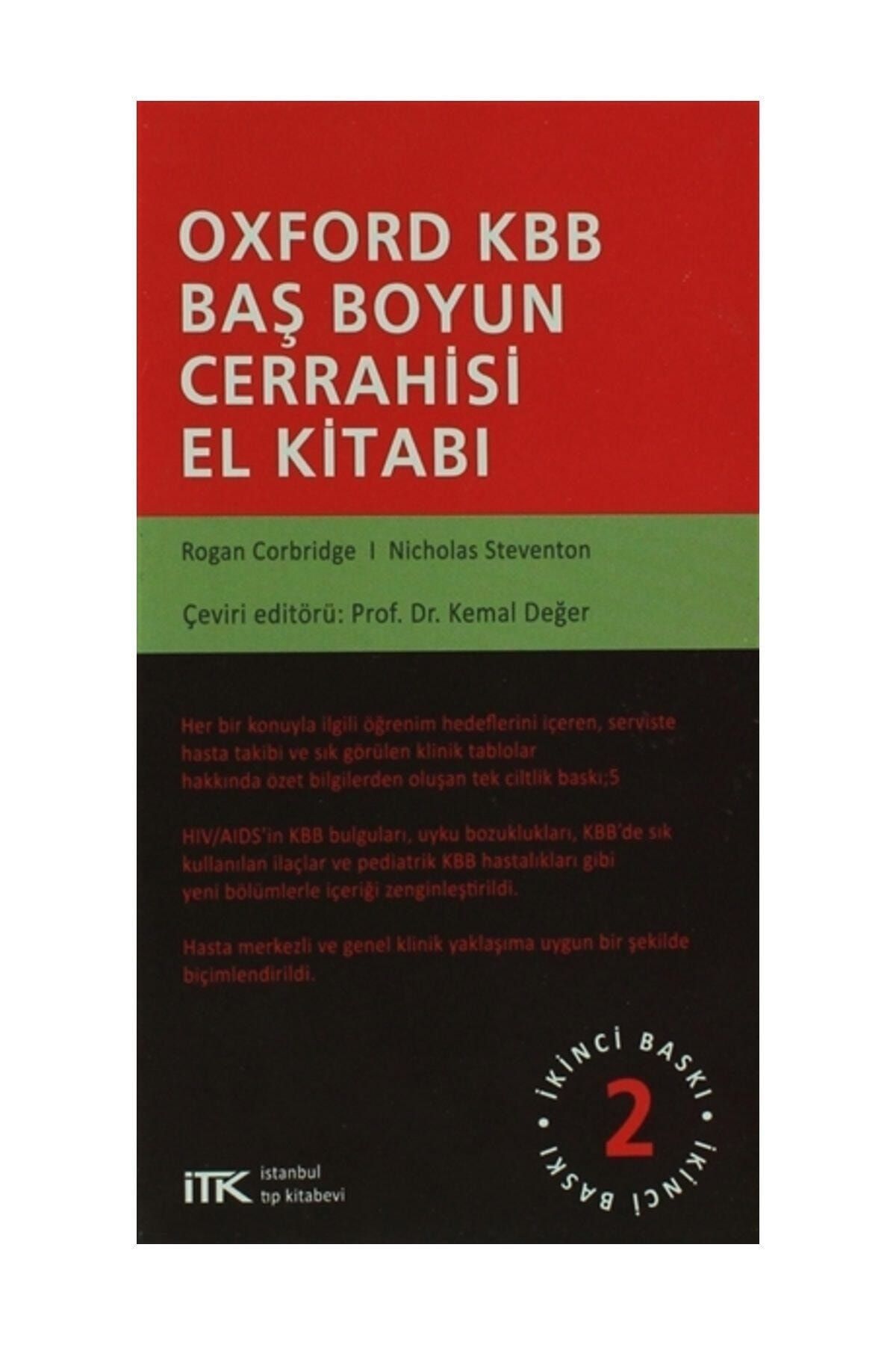 İstanbul Tıp Kitabevi Oxford Kbb Baş Boyun Cerrahisi El Kitabı
