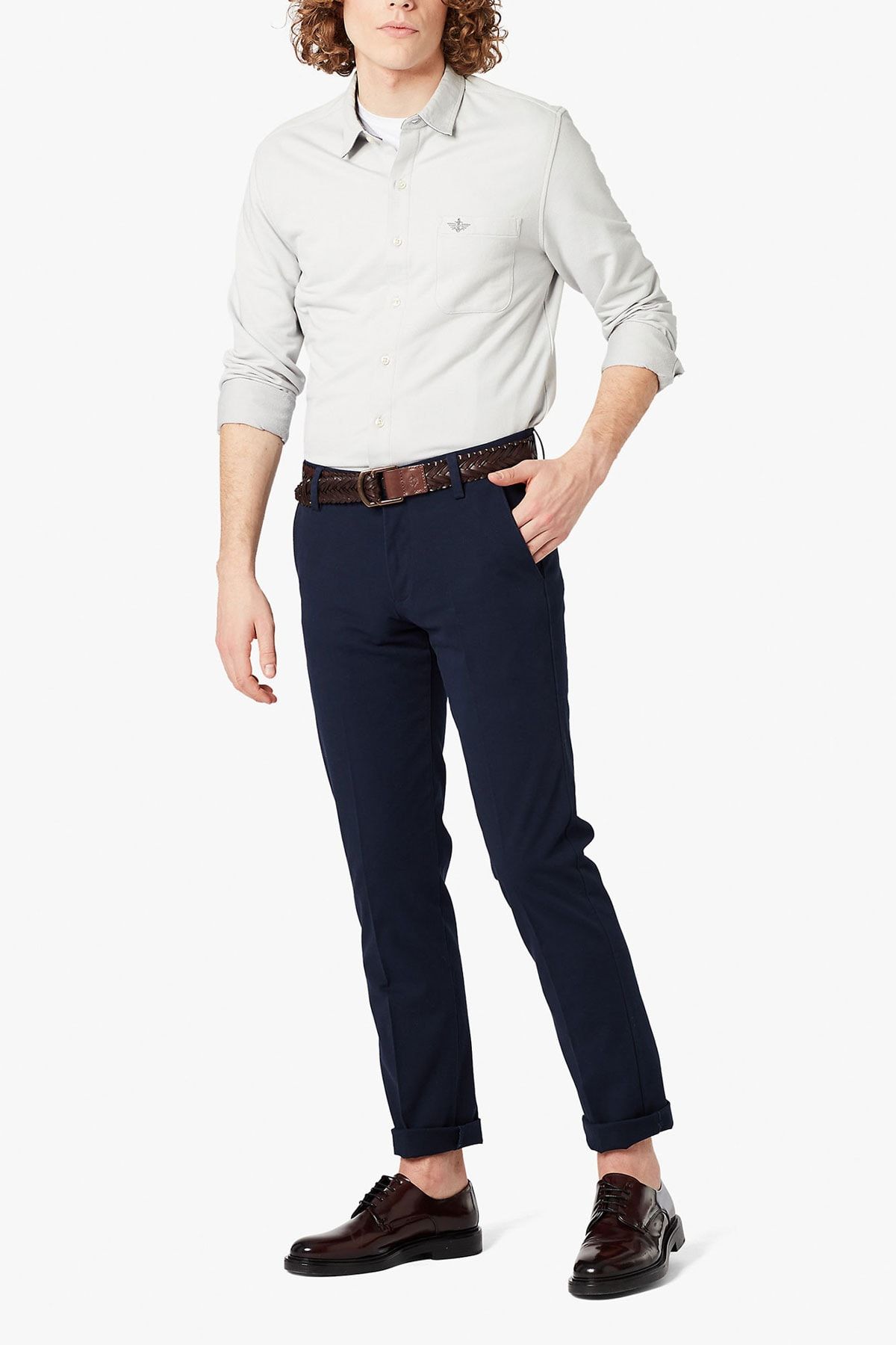 Dockers Erkek Smart 360 Flex Workday Khaki Pantolon, Slim Fit 3627200050