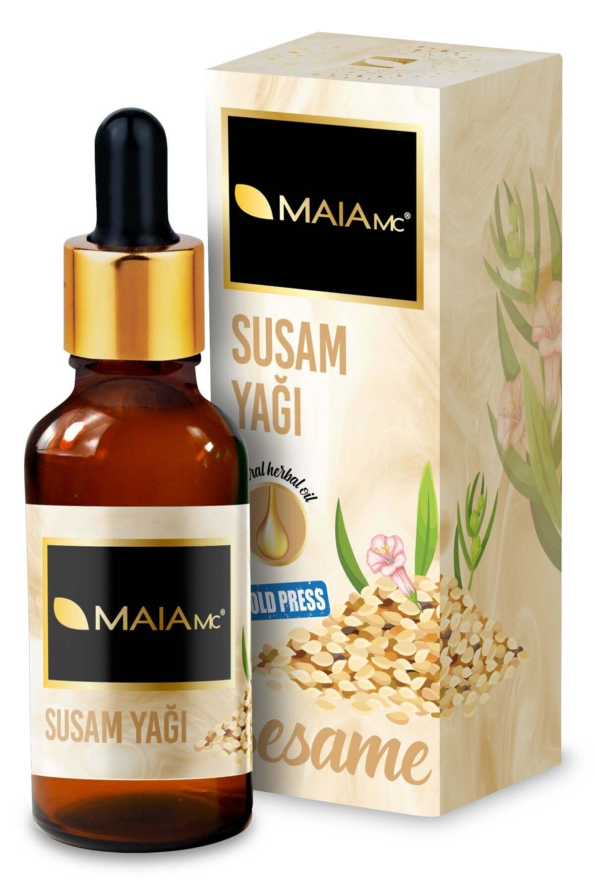 Maia mc Saf Susam Yağı 50 ml (SOĞUK SIKIM)