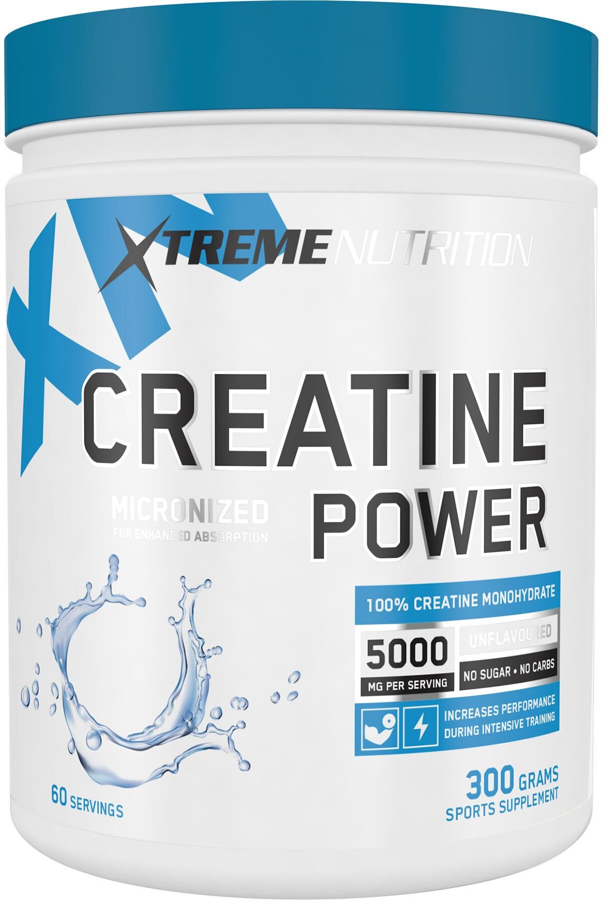 Xtreme Nutrition Creatine Monohydrate 300 Gr 60 Servis Aromasız %100 Mikronize Kreatin Tozu Amino Asit Güç Performans