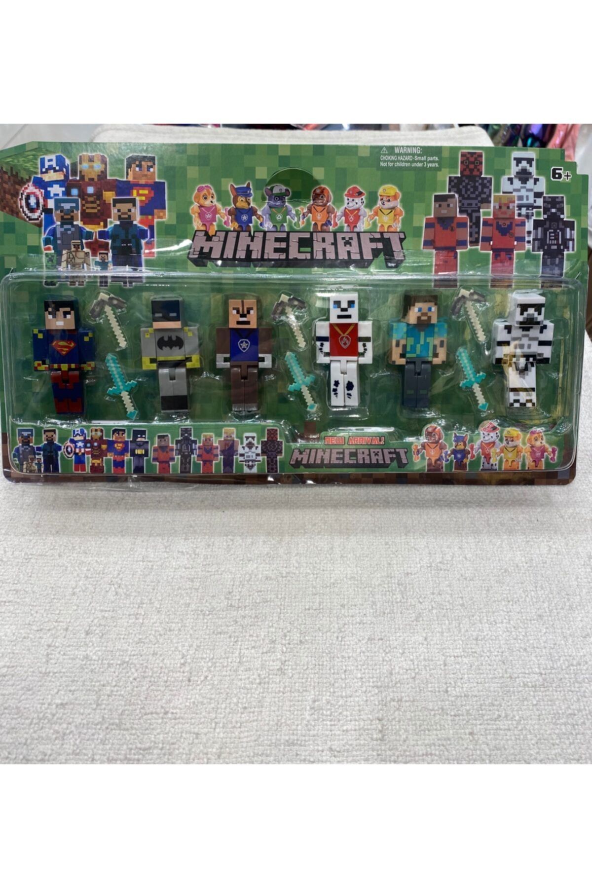 Minecraft Süper Kahramanlar 6 Lı Figür Set Karakter Figür
