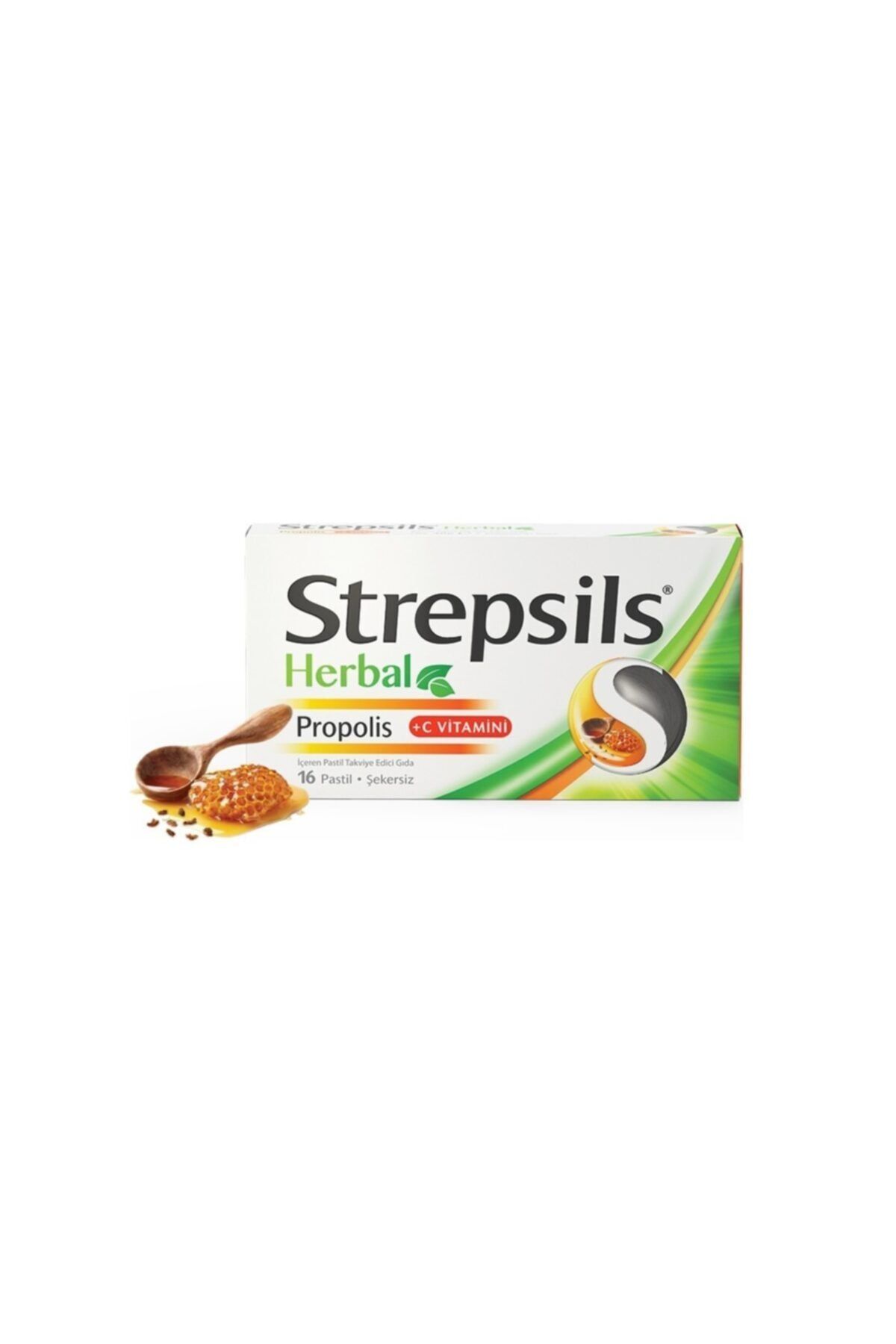 Strepsils Herbal Propolis + C Vitaminli 16 Pastil
