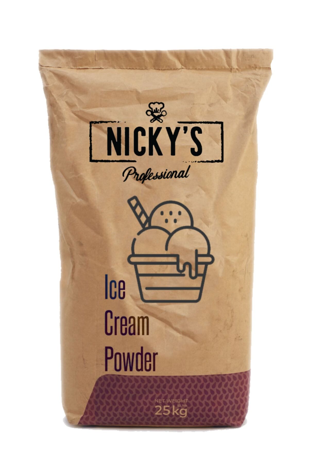 Nickys Professional Nicky's Profsseional Süt Bazlı Vanilyalı Sert Dondurma Tozu 25 Kg