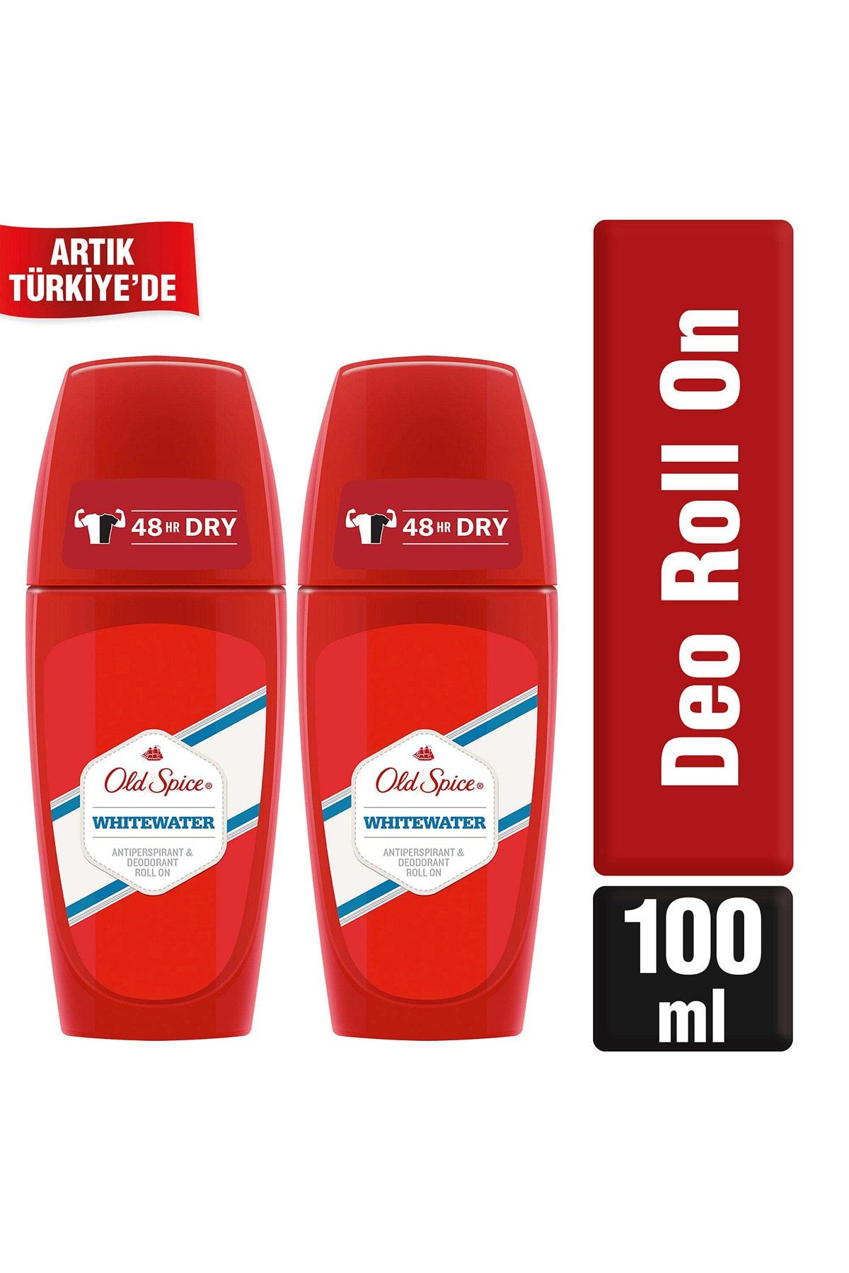 Old Spice Roll On Deodorant 50 ml Whitewaterx2