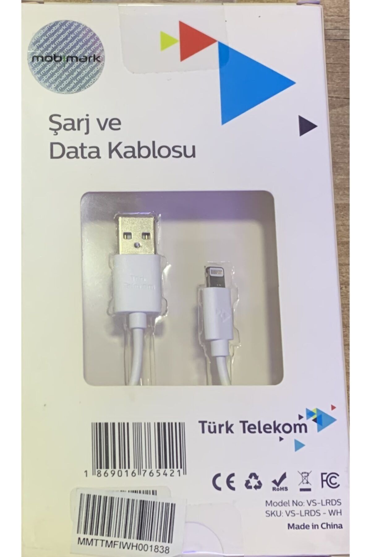 Türk Telekom Lightning Kablo Iphone Usb 2.0 (beyaz)