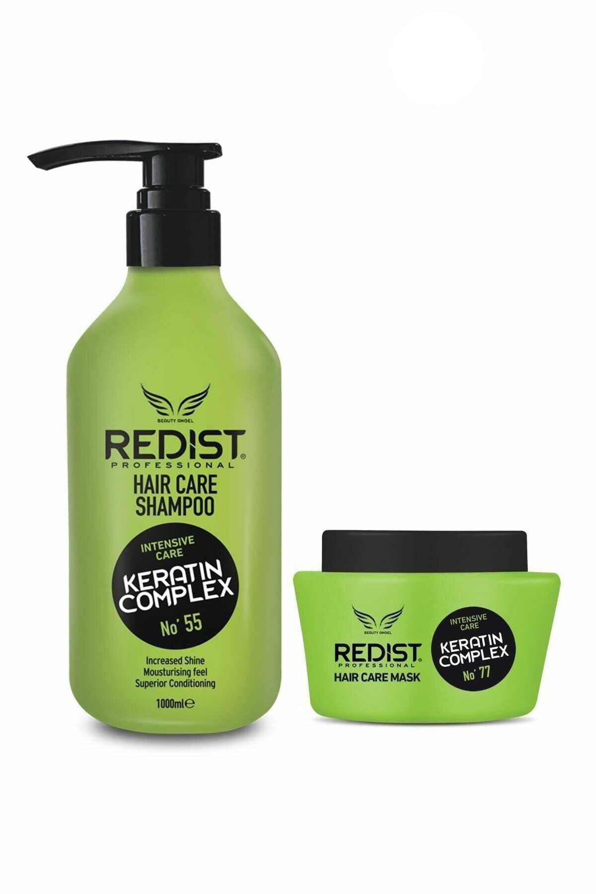 Redist Keratin Complex No:55 Şampuan 1000 Ml + Keratin Complex No:77 Maske 500 Ml