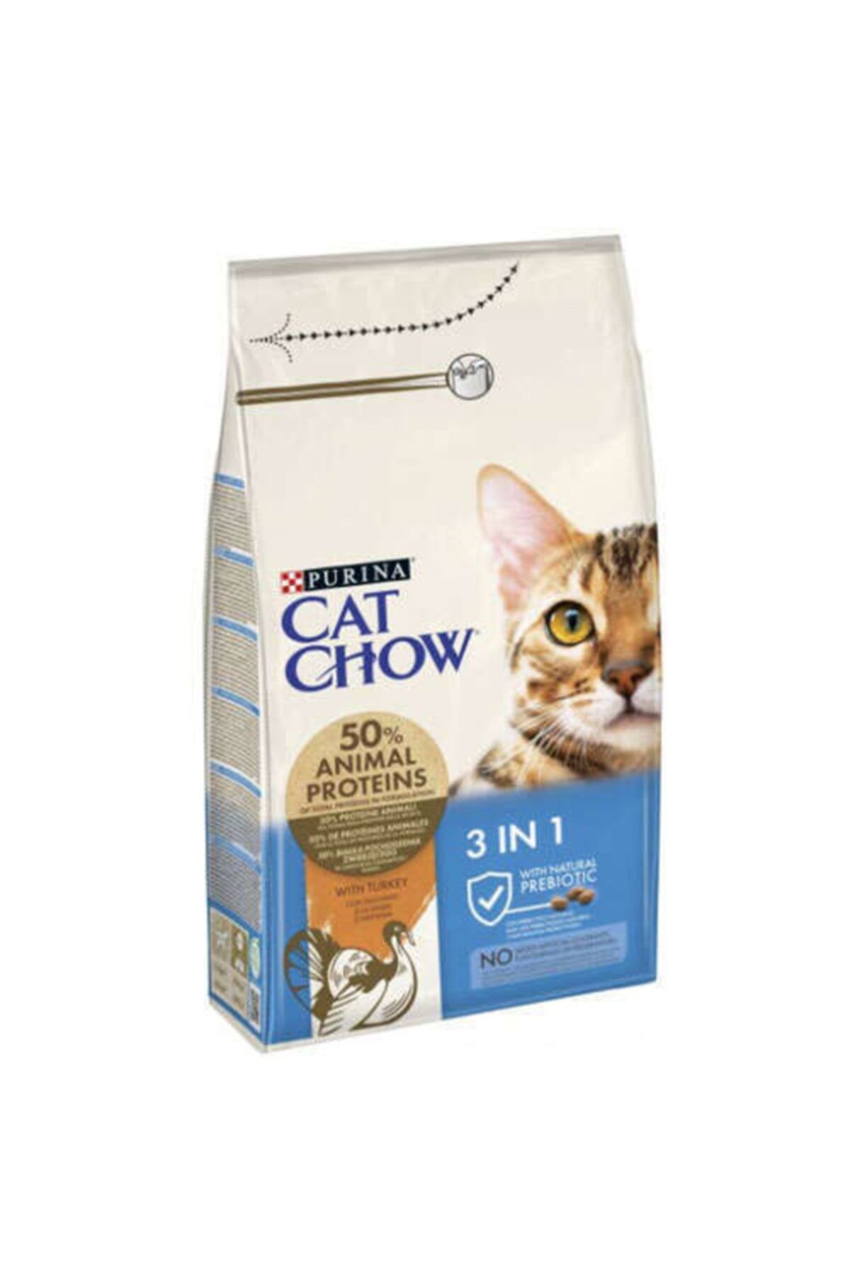 Cat Chow Purina Feline 3 In 1 Hindi Etli Yetişkin Kedi Maması 1.5 Kg - 12347617