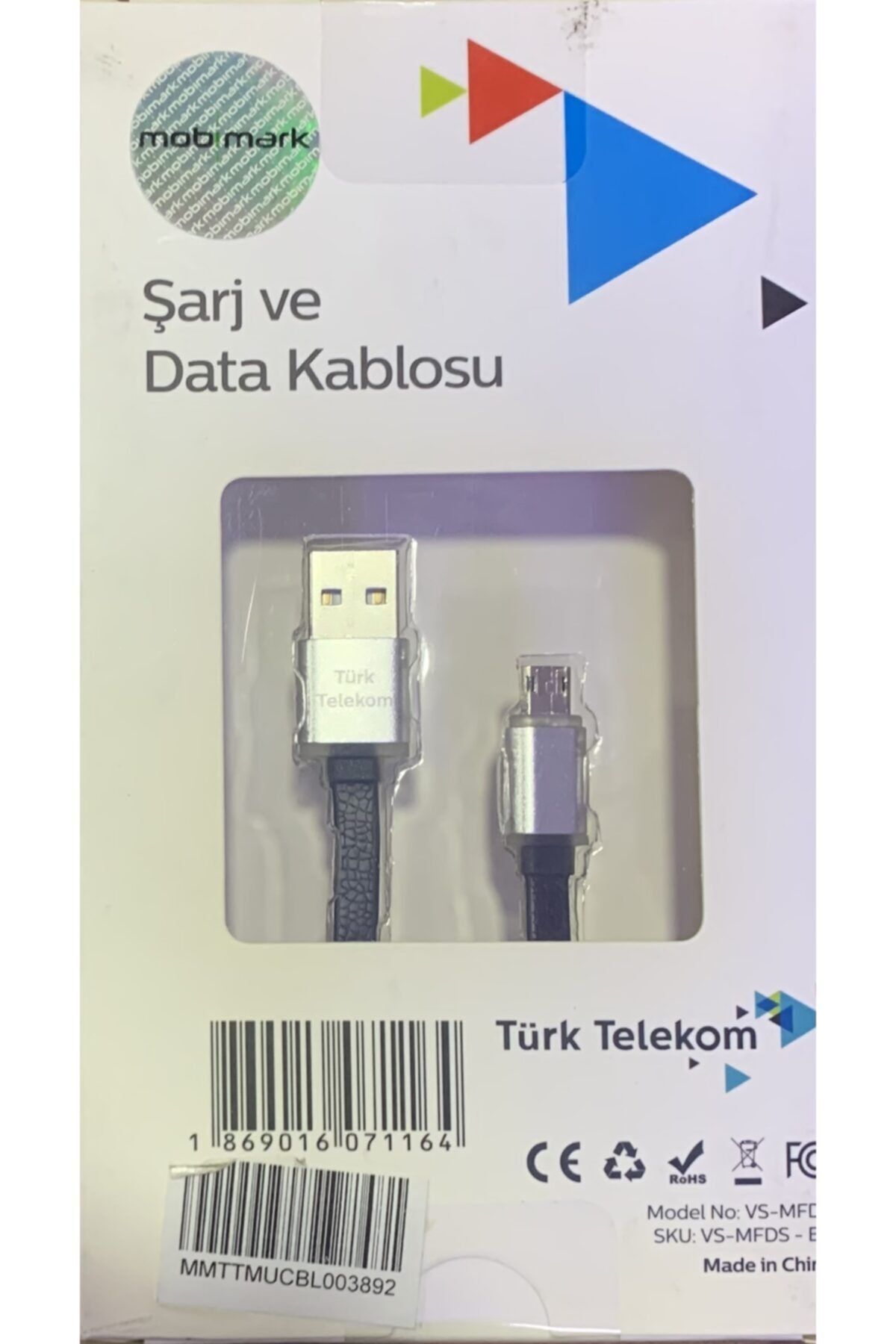 Türk Telekom Android Micro Usb Şarj Ve Data Kablosu