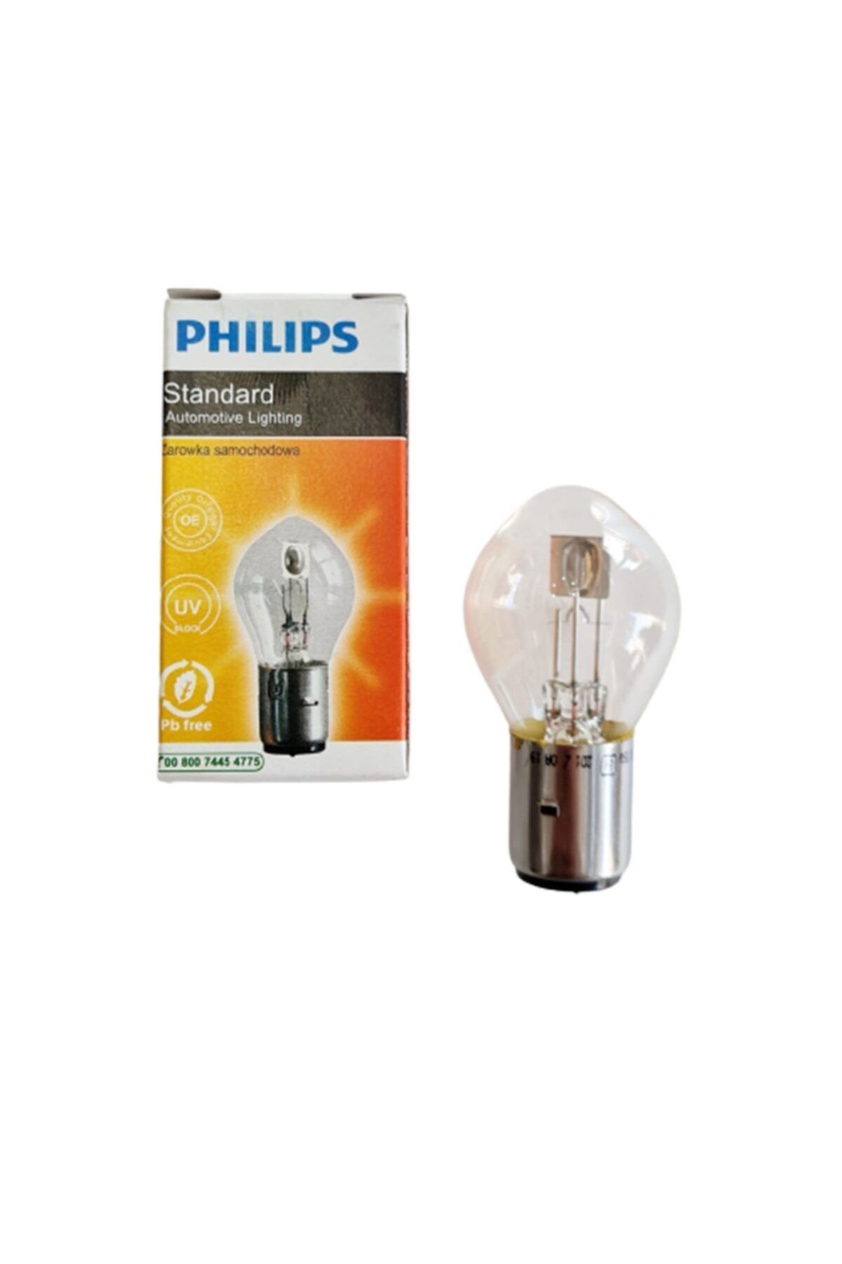 Philips 12v 3535 S2 Ön Far Ampulü Sarı Motosiklet Uyumlu Bosch Tipi Ampul Işık Dağıtmaz