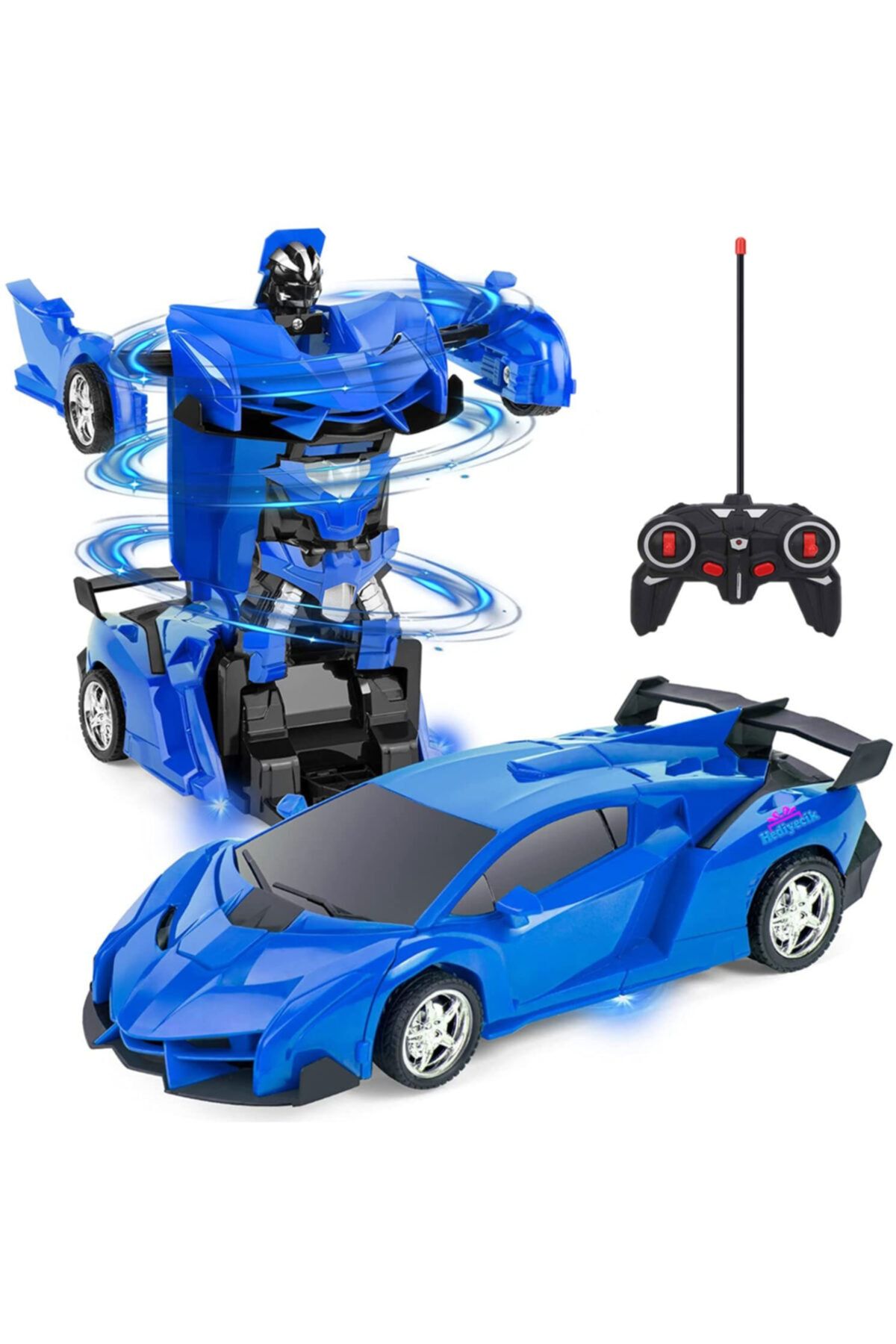 hediyecik 1:20 Uzaktan Kumandalı Robota Dönüşebilen Araba Mavi