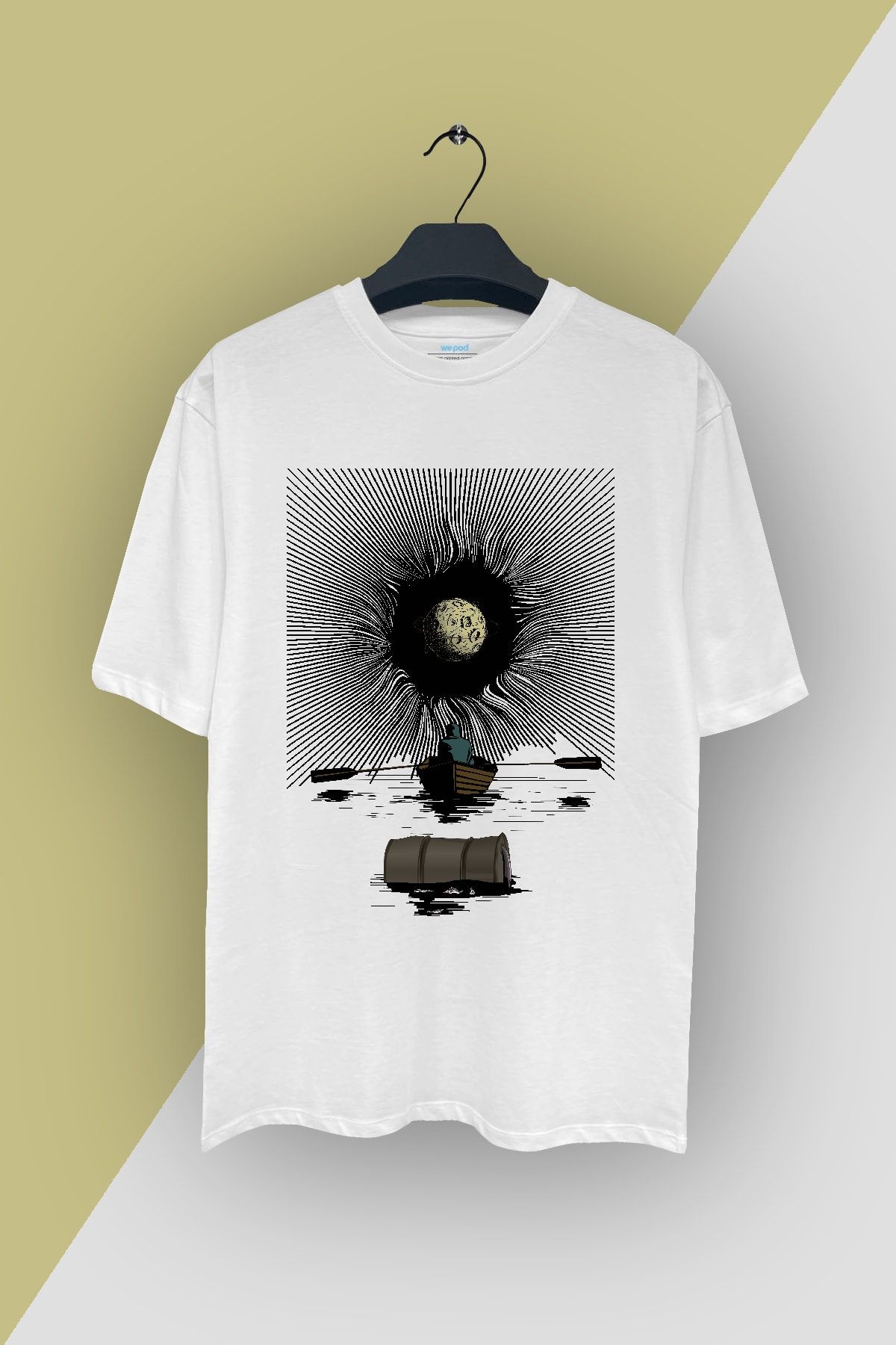 WePOD Space Rower Relaxed Fit By Beyaz Unisex Tshirt