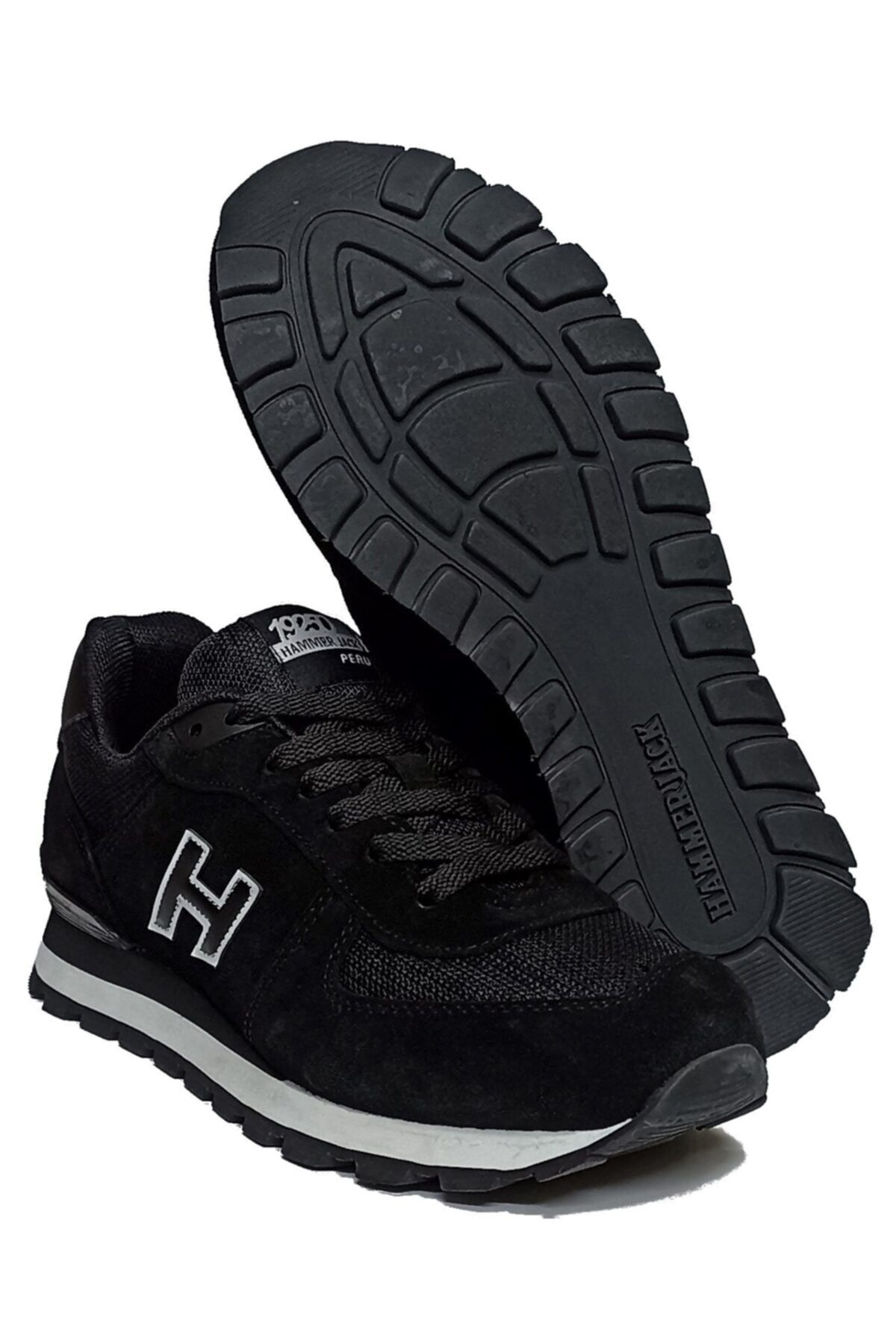 Hammer Jack Siyah - Peru Hakiki Deri Unisex Günlük Sneaker 102 19250