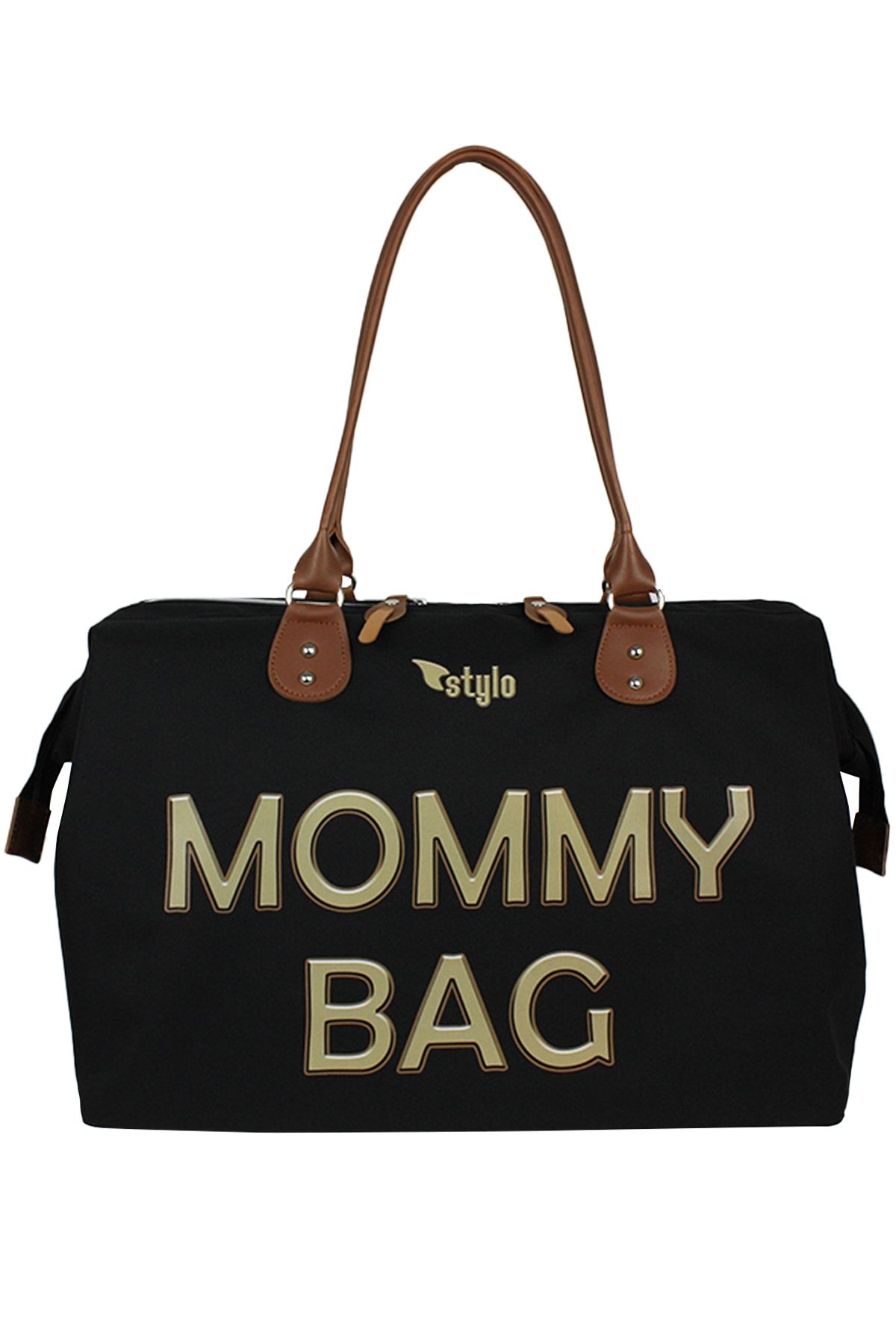 Stylo Mommy Bag 3d Anne Bebek Bakım Çantası - Karamel Baskı