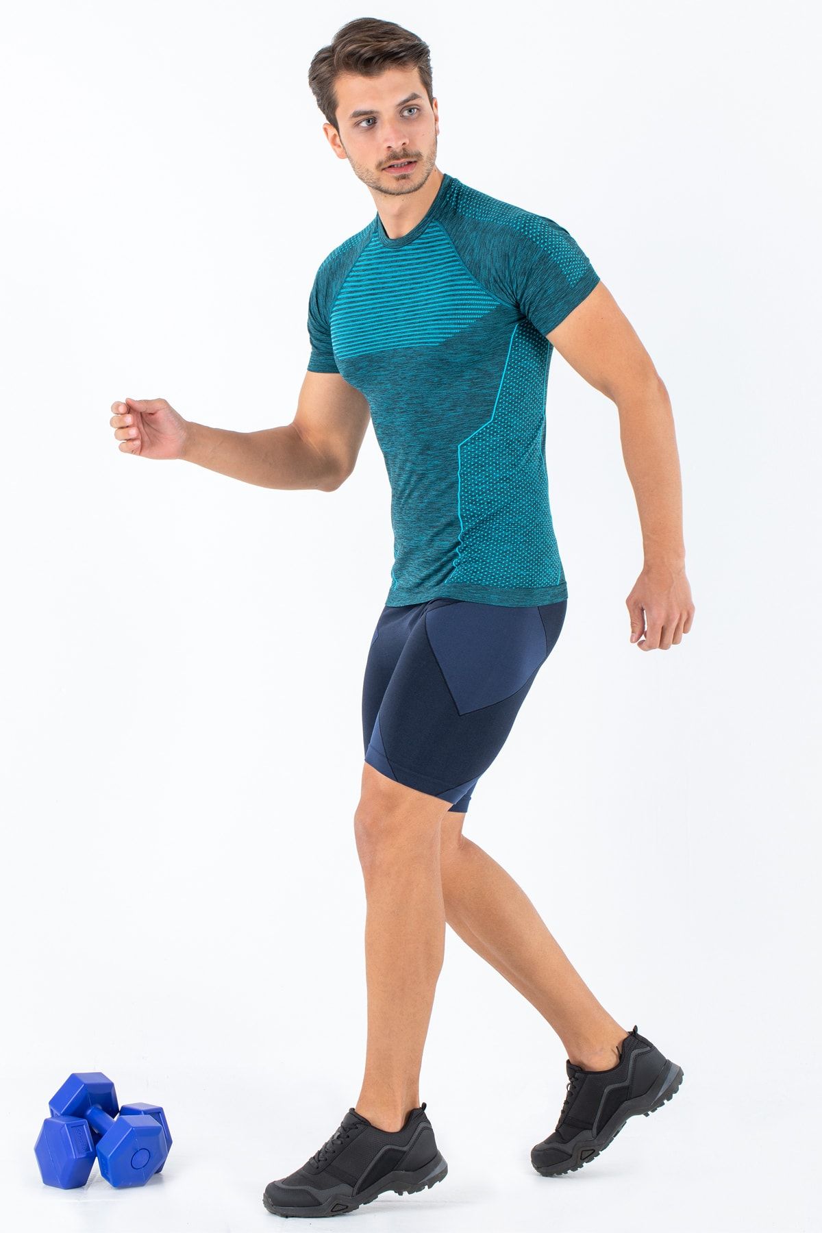 MioFit Erkek Active Kısa Kollu Dikişsiz Uzun Ömürlü Spor Tişört