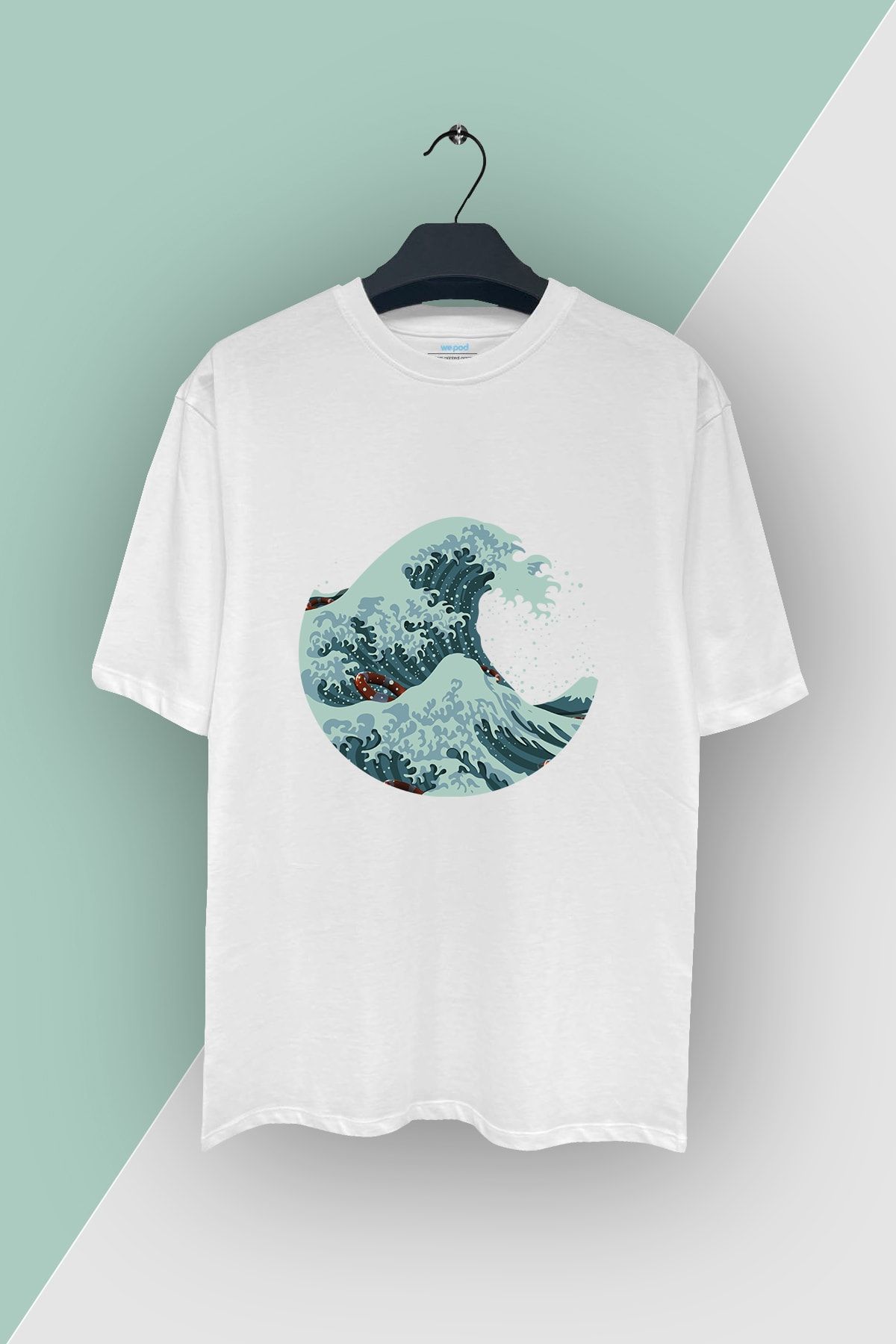 WePOD Remember Tsunami Relaxed Fit By Beyaz Unisex Tshirt