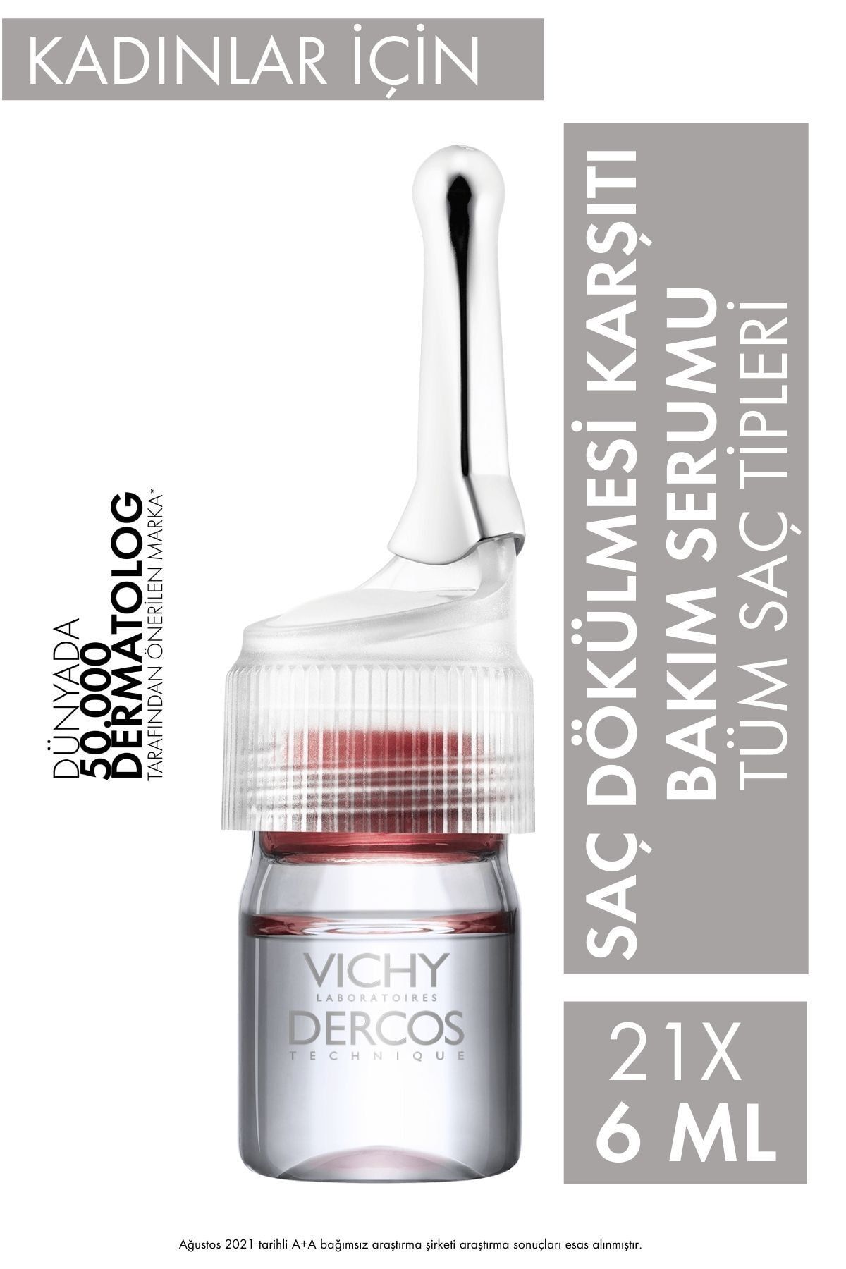 Vichy Dercos Aminexil Clinical 5 Kadınlar İçin Saç Dökülmesi Karşıtı Serum 21x6 ml 3337875522786