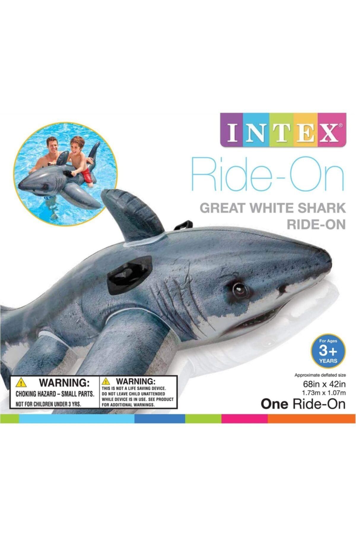 Intex 57525 Gerçekçi Köpekbalığı 173 Cm