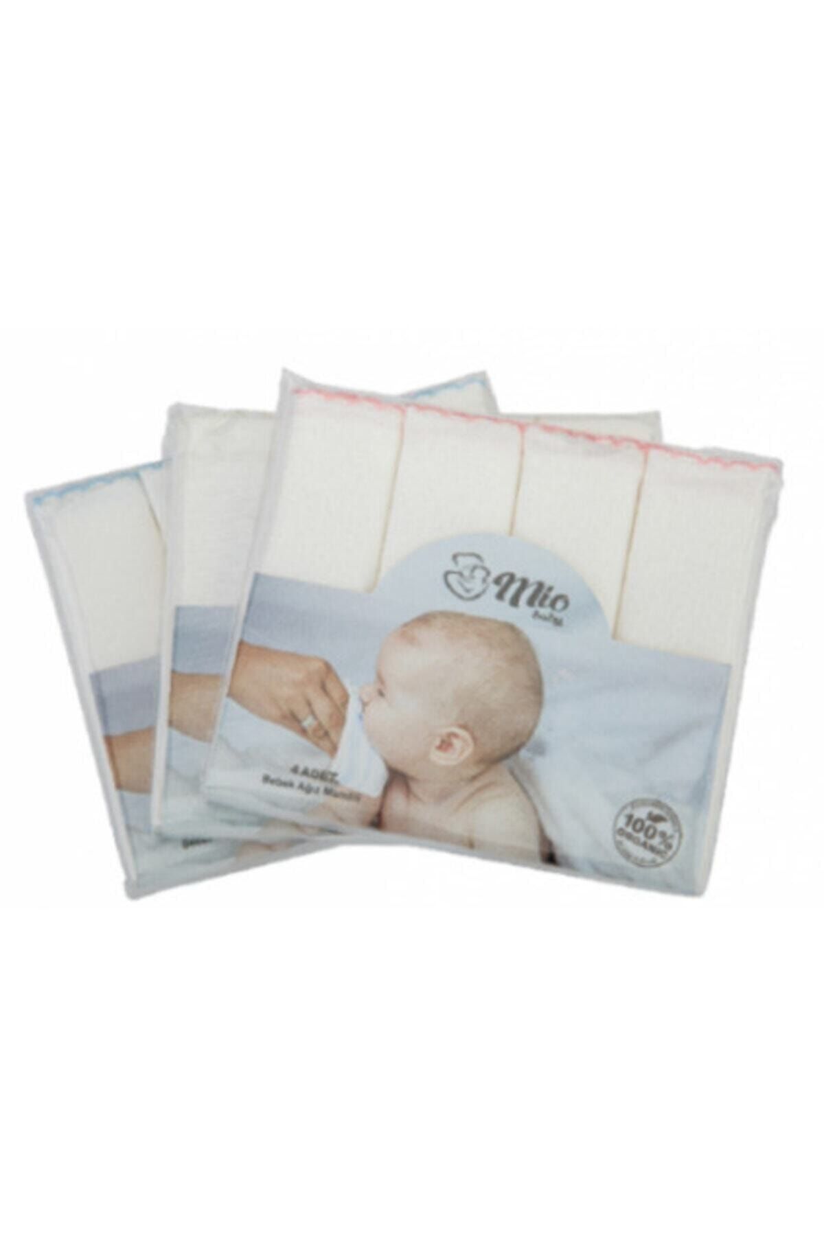 Genel Markalar Mio Baby 4 Adet Bebek Ağız Mendili 100% Organic